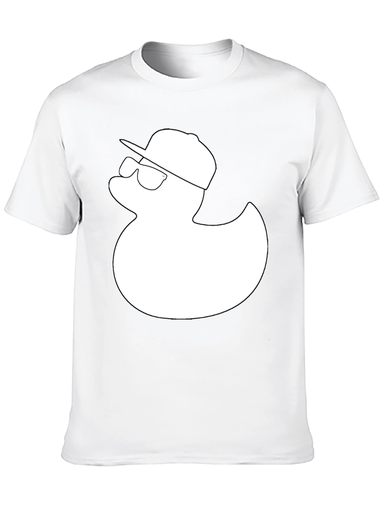Duck with Hat T-Shirt - Cool Graphic Tee