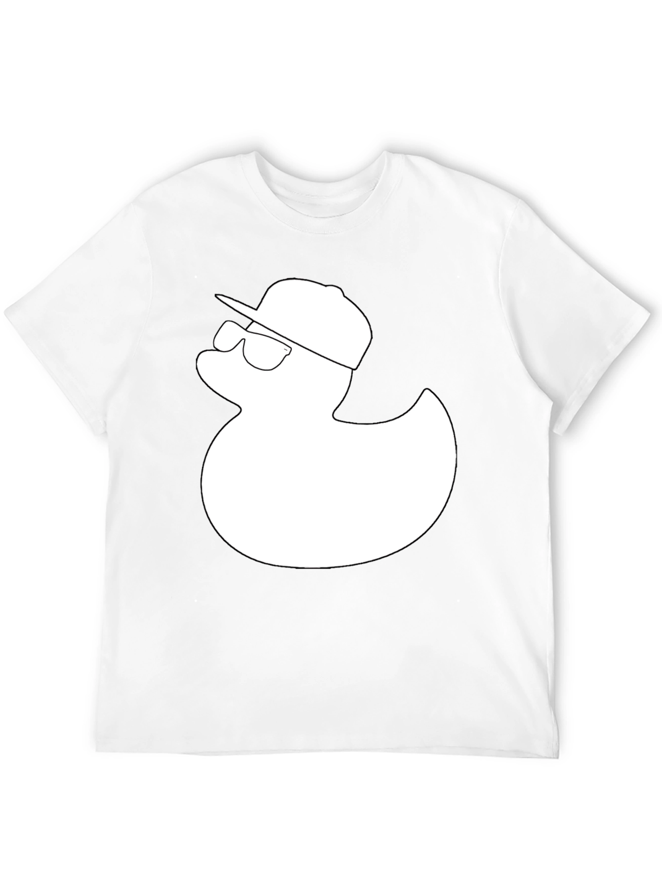 Duck with Hat T-Shirt - Cool Graphic Tee