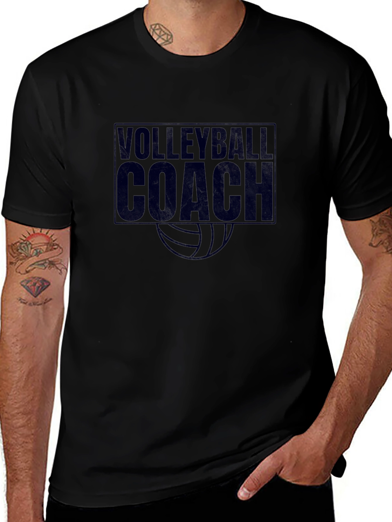 Volleyball Coach T-Shirt - Sporty Graphic Tee