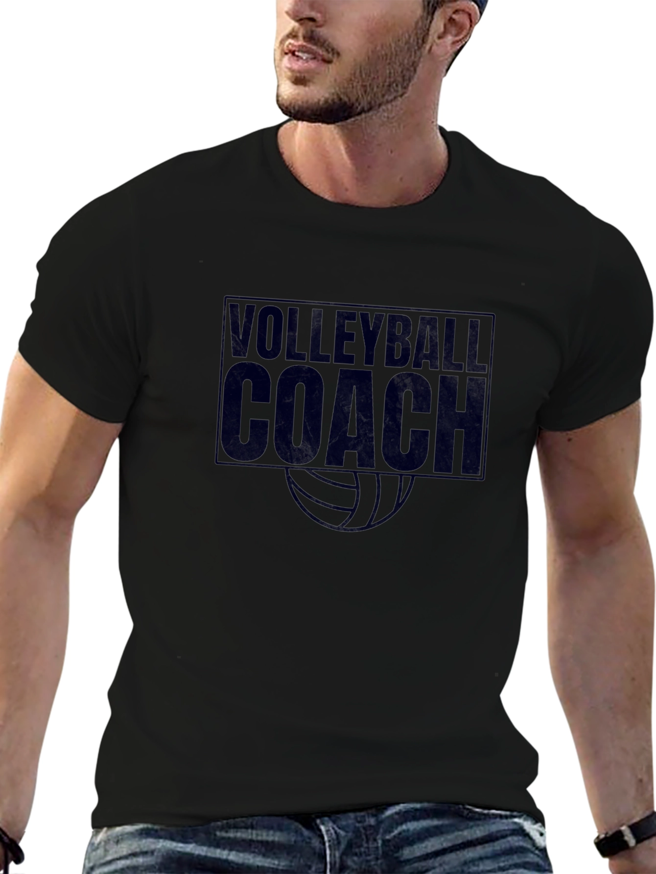 Volleyball Coach T-Shirt - Sporty Graphic Tee