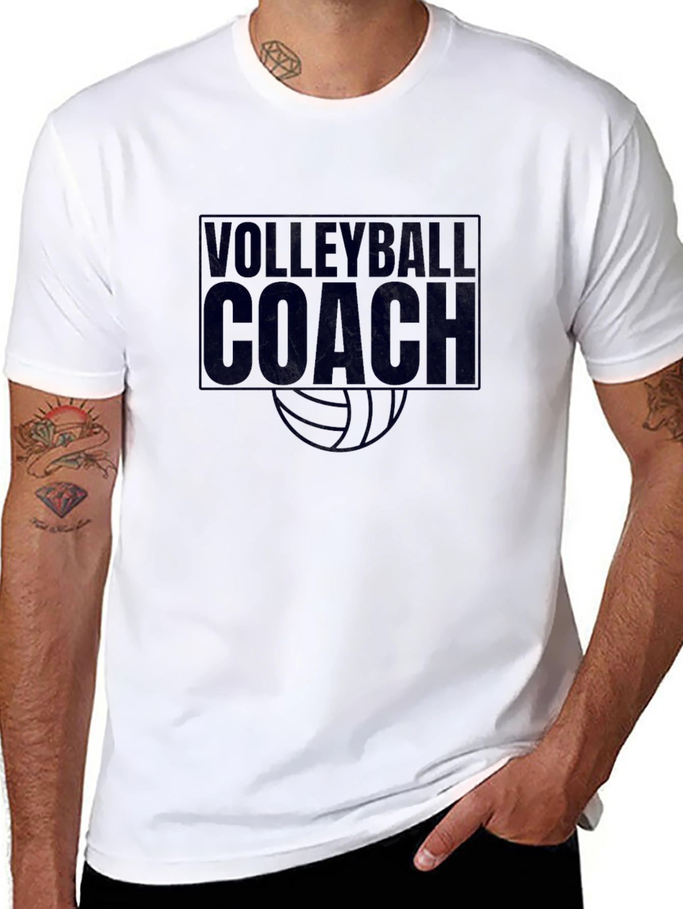 Volleyball Coach T-Shirt - Sporty Graphic Tee