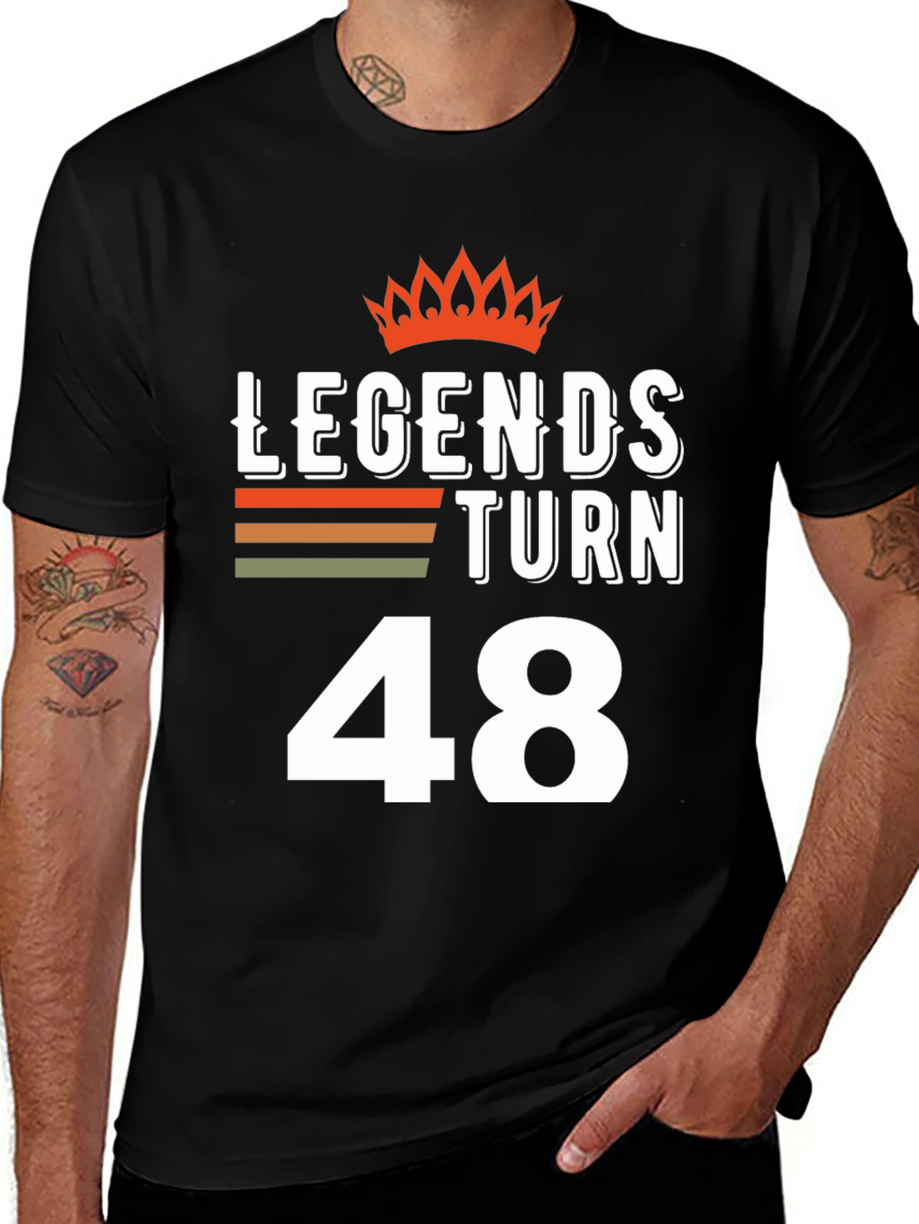 Legends Turn 48 T-Shirt - Birthday Gift