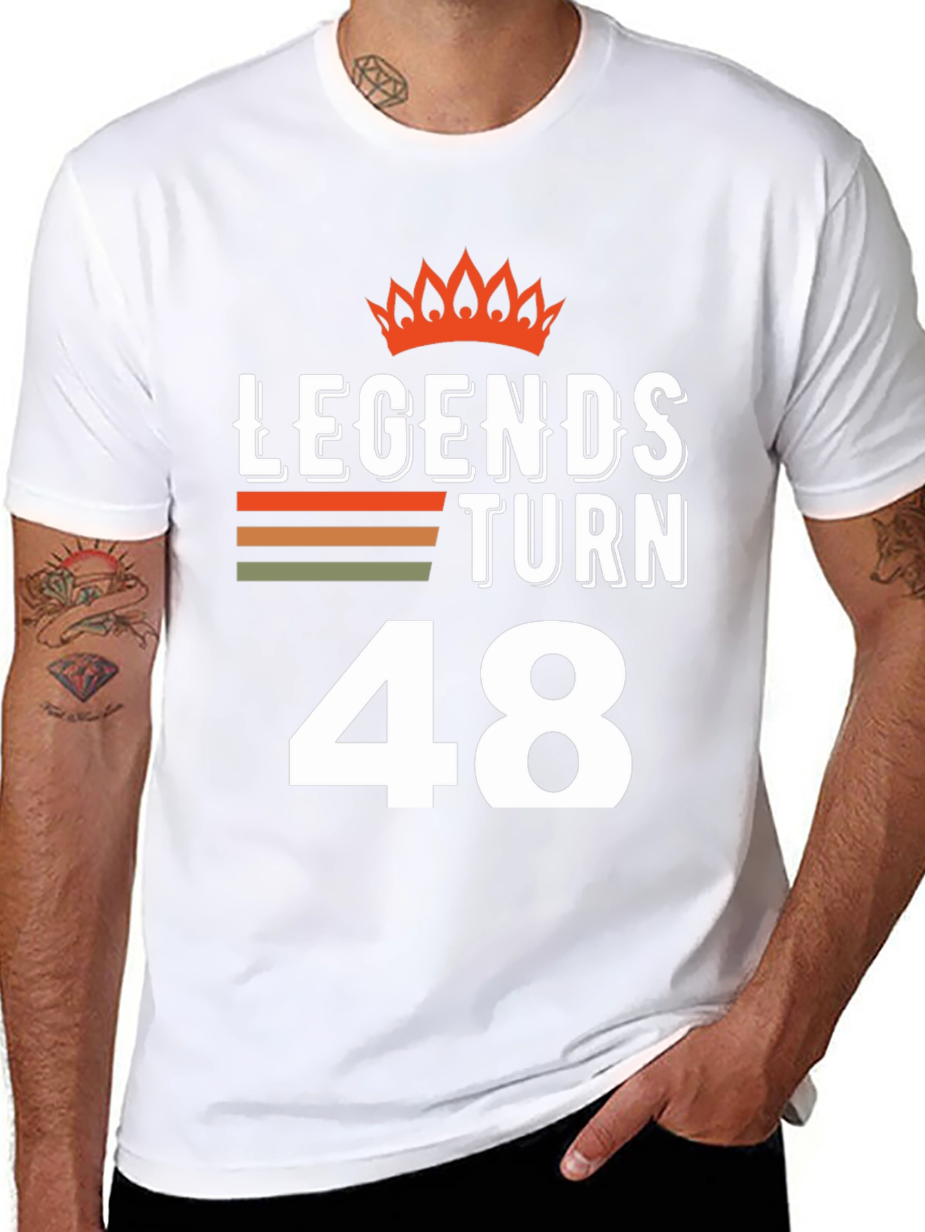 Legends Turn 48 T-Shirt - Birthday Gift