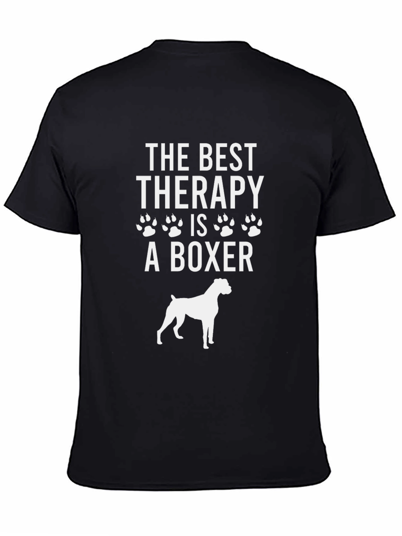 Best Therapy Boxer Dog T-Shirt Unisex Cotton Tee