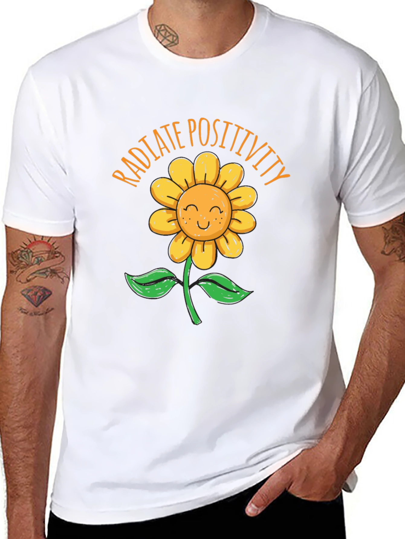 Radiate Positivity Sunflower Graphic Tee