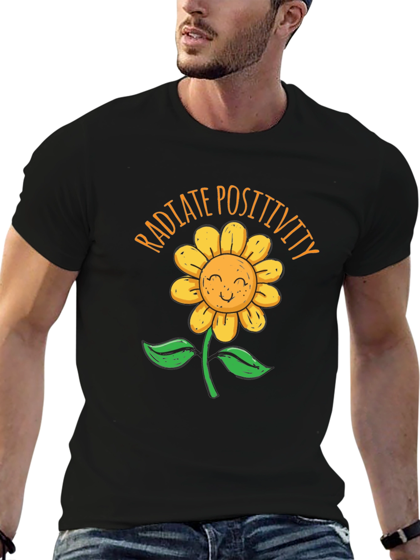 Radiate Positivity Sunflower Graphic Tee