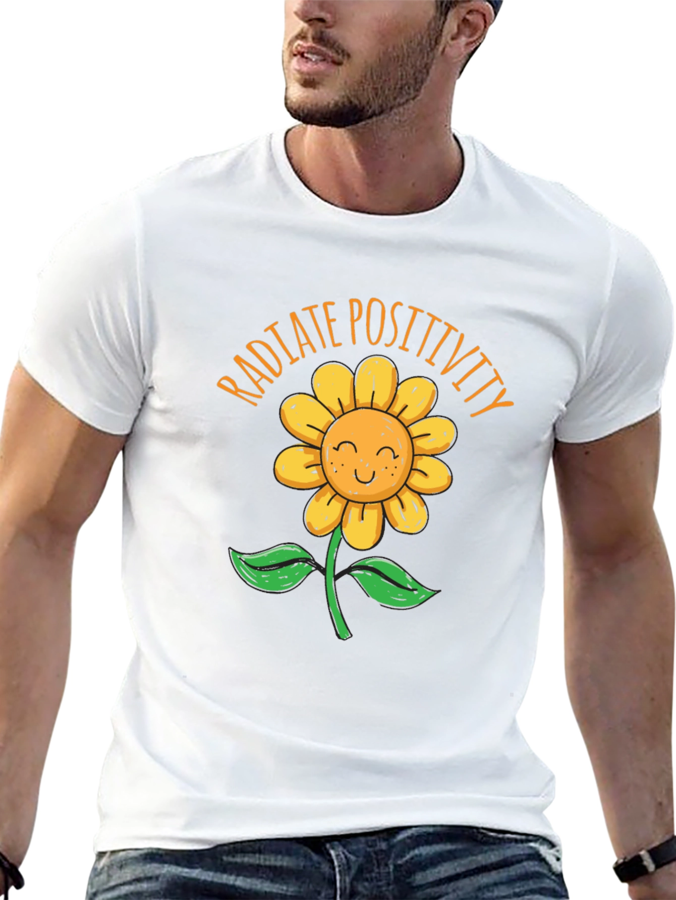 Radiate Positivity Sunflower Graphic Tee
