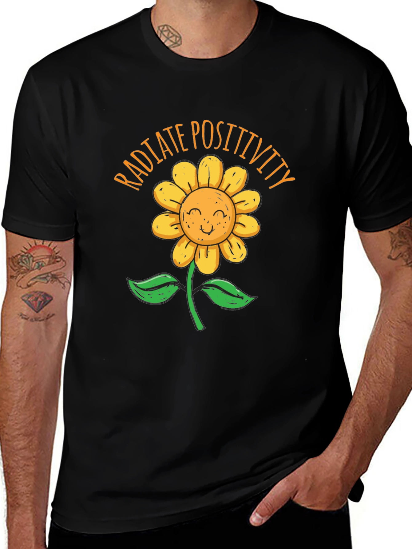 Radiate Positivity Sunflower Graphic Tee