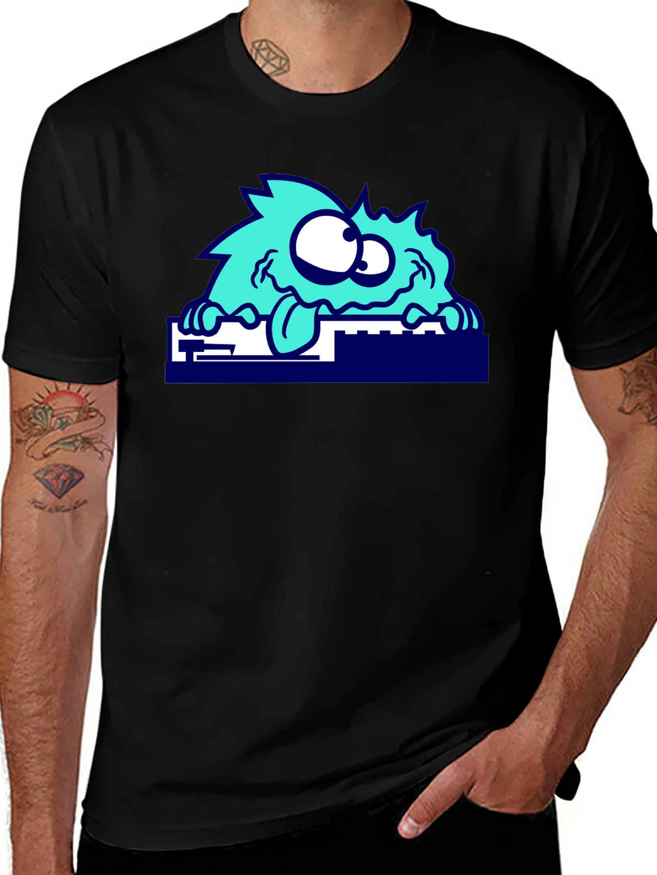 Funky Monster Graphic Tee - Quirky Casual Wear