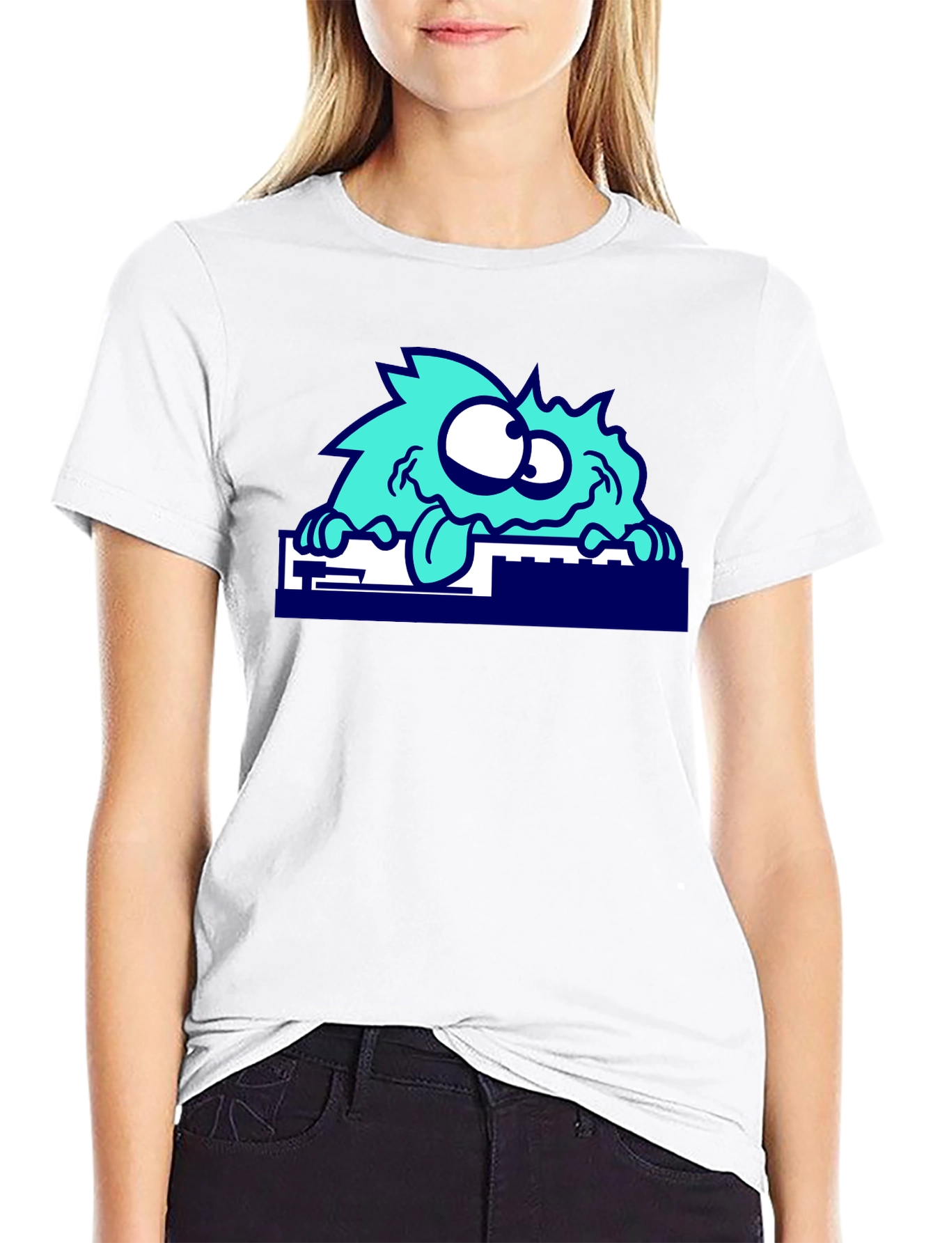 Funky Monster Graphic Tee - Quirky Casual Wear
