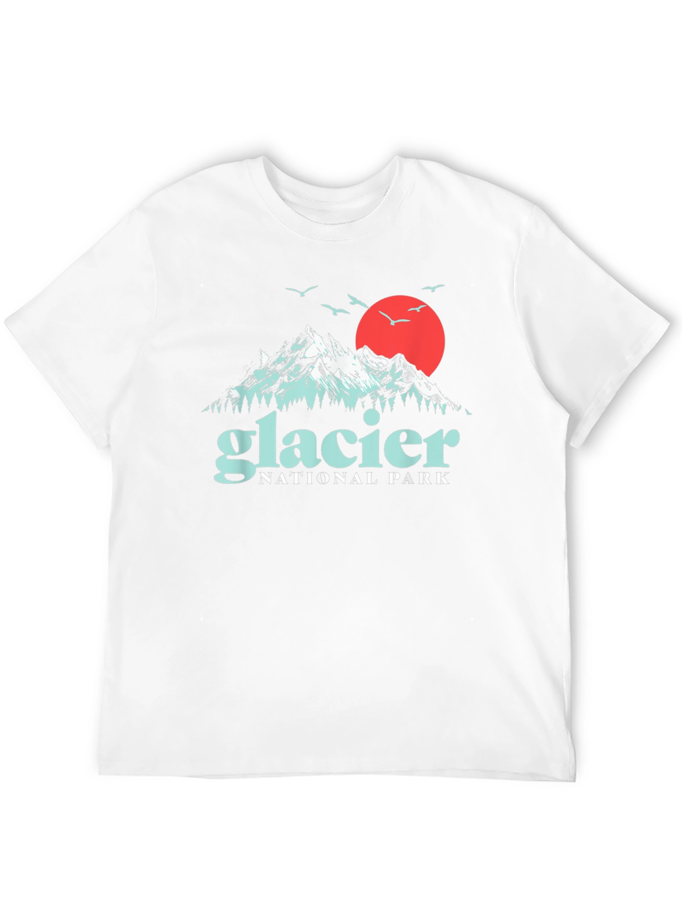 Glacier National Park T-Shirt Black Graphic Tee