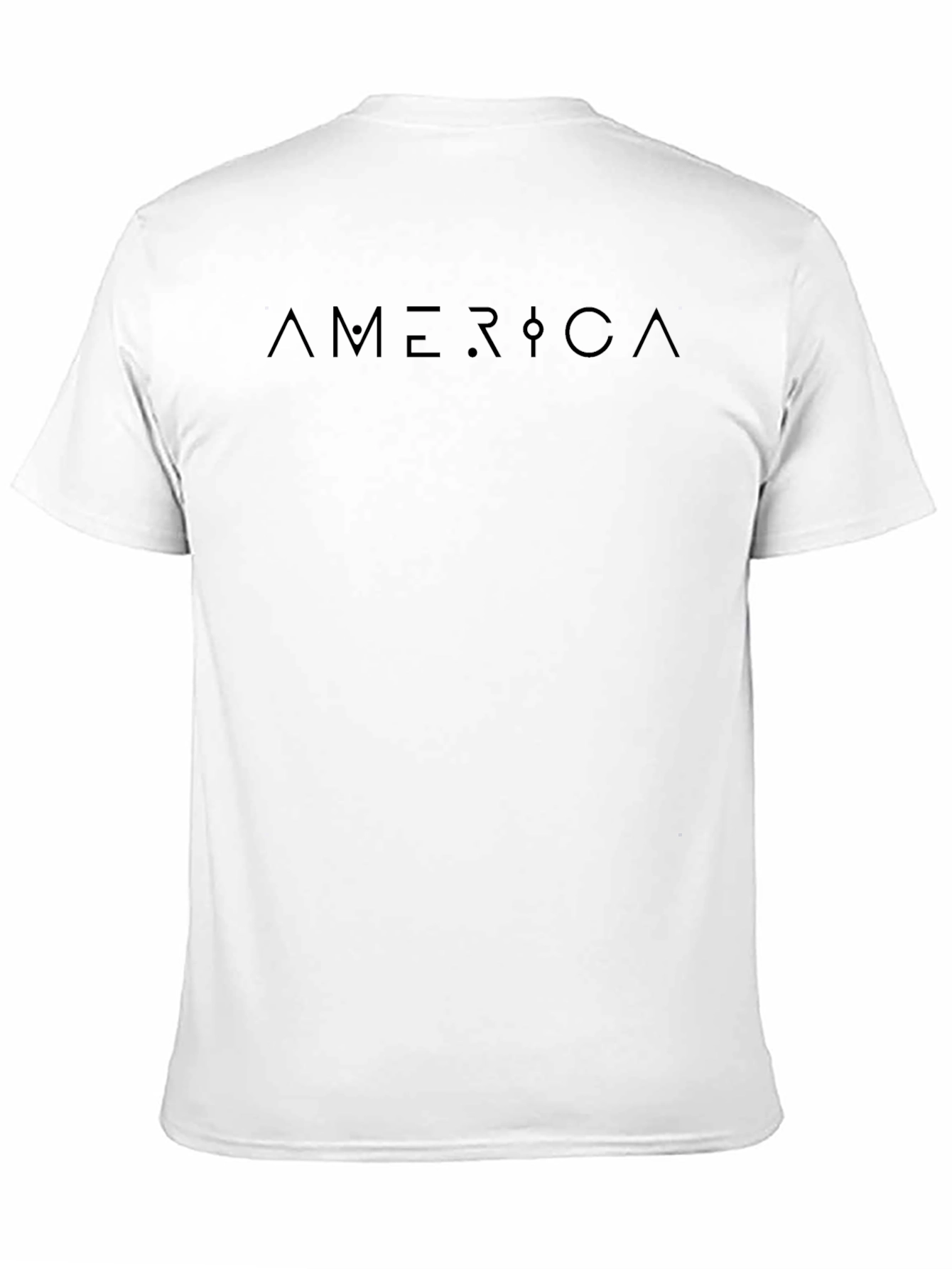 Mens Black America Graphic Print T-Shirt