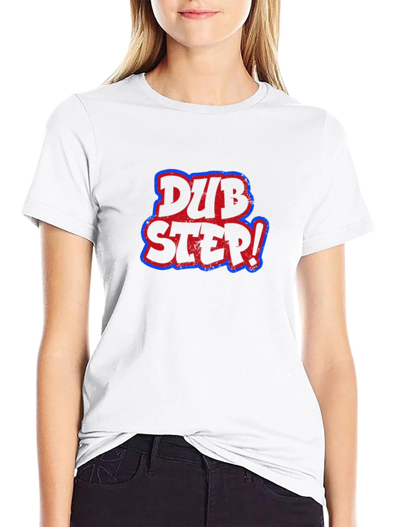 Dubstep Graphic Print Black T-Shirt