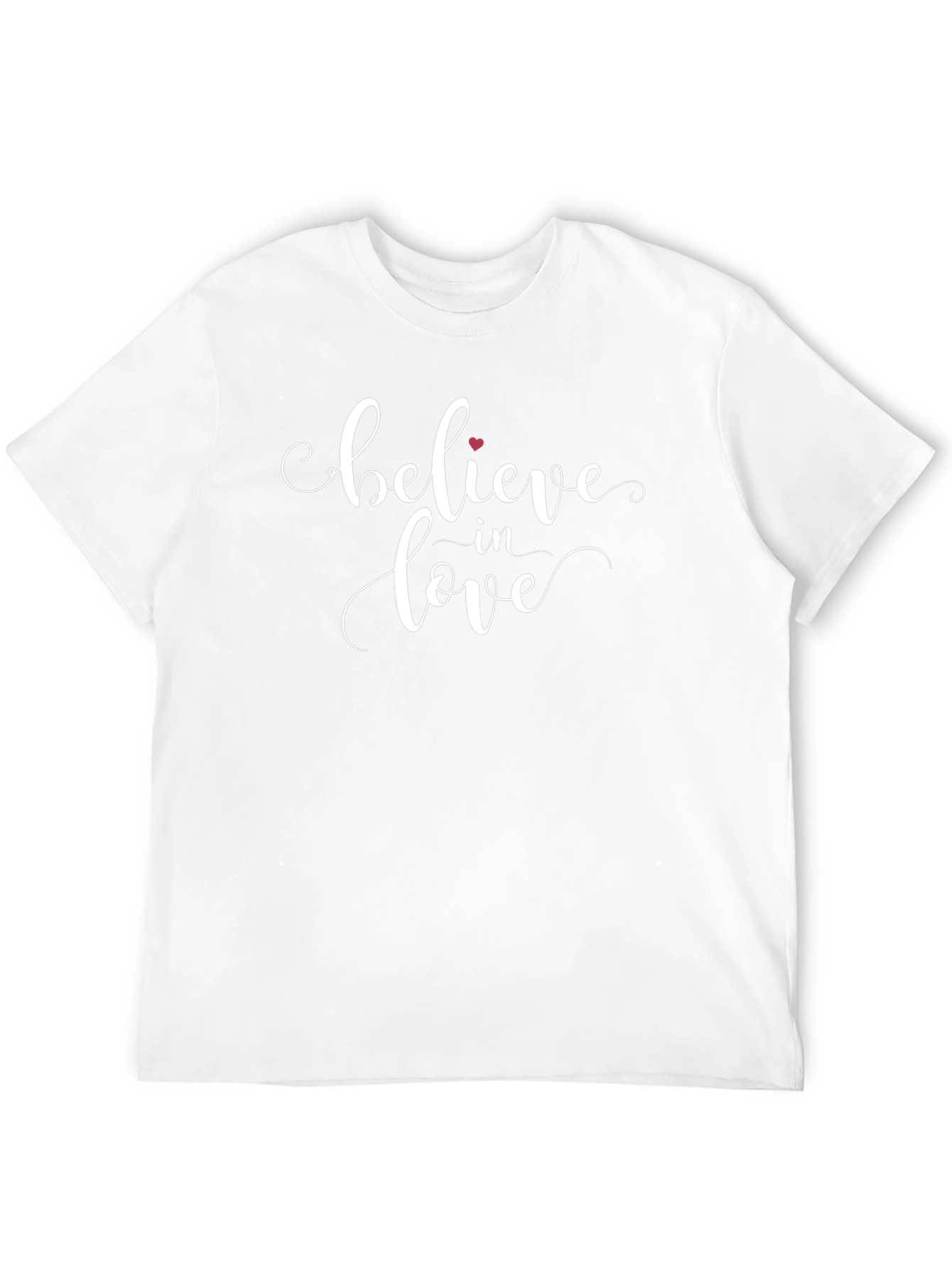 Believe in Love Black T-Shirt - Romantic Graphic Tee