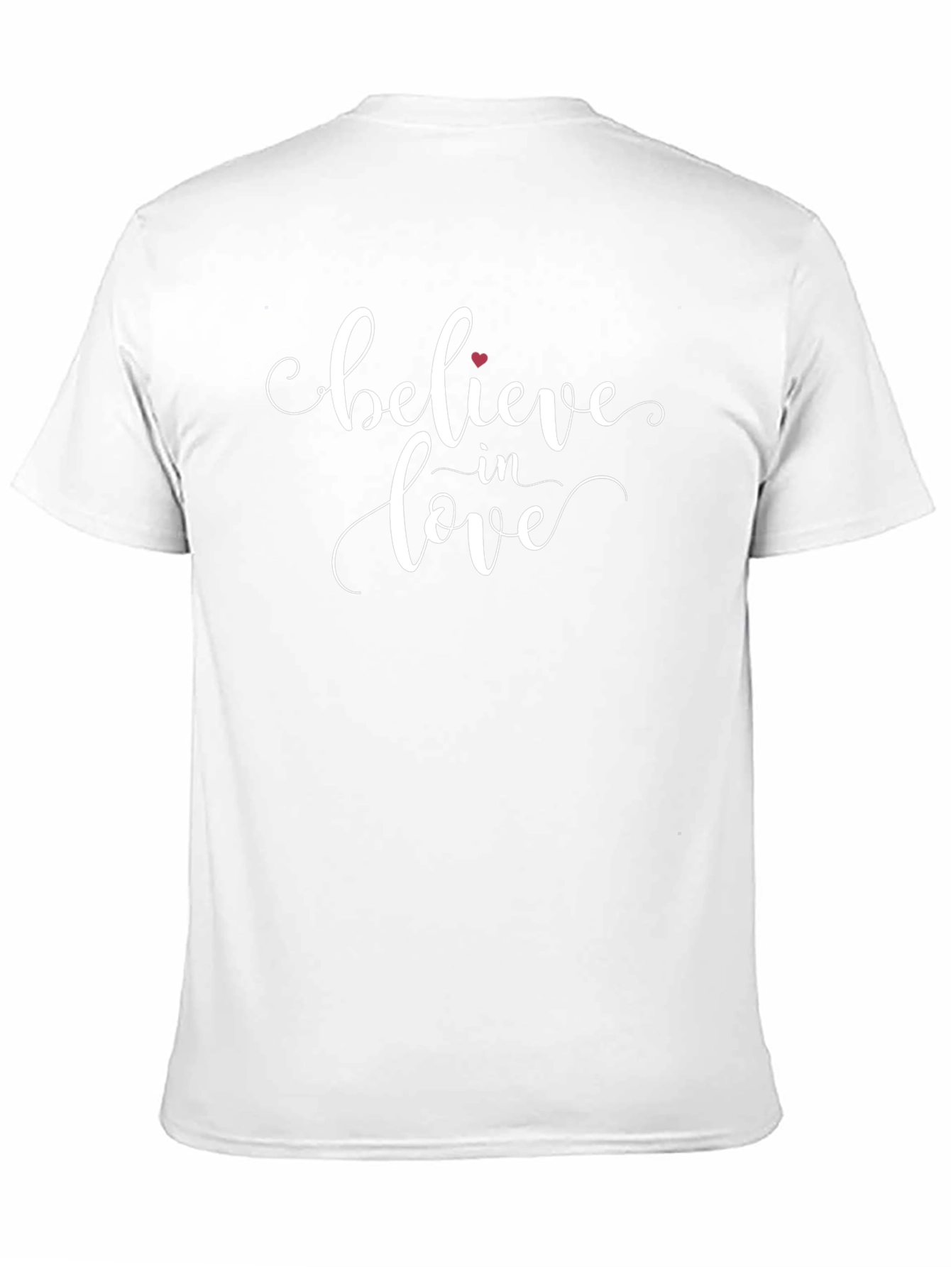 Believe in Love Black T-Shirt - Romantic Graphic Tee