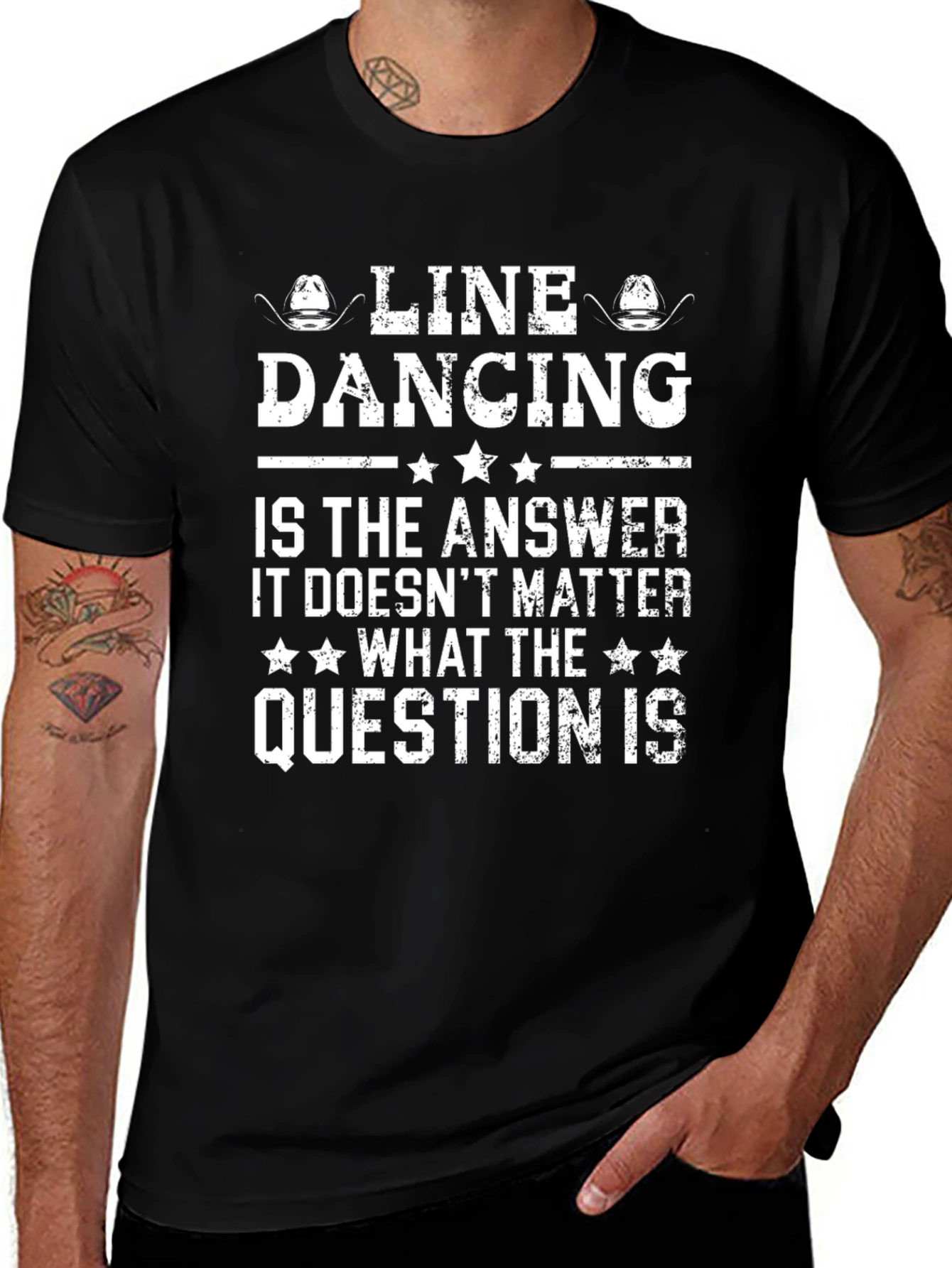 Line Dancing Answer T-Shirt