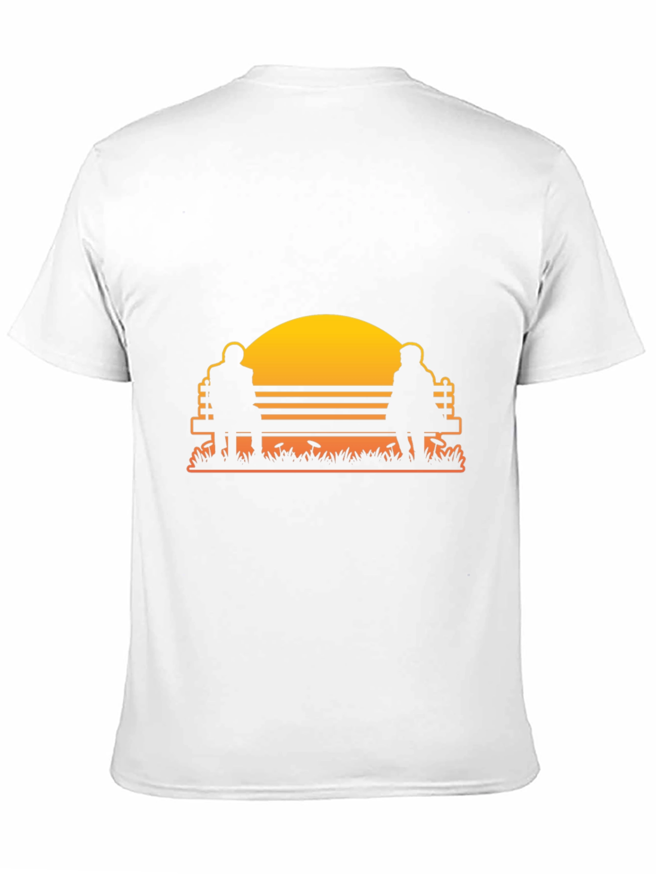 Sunset Couple Bench Graphic Tee