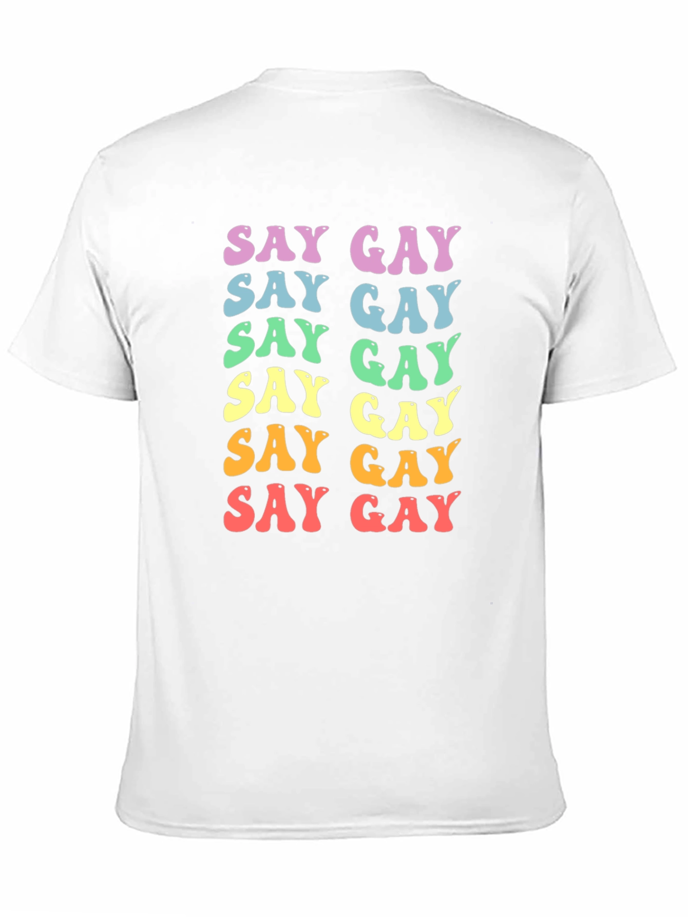 Retro Say Gay Graphic Tee - Pride Apparel