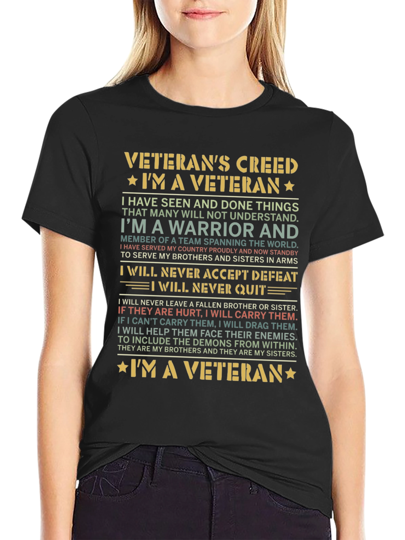 Veterans Creed Graphic T-Shirt