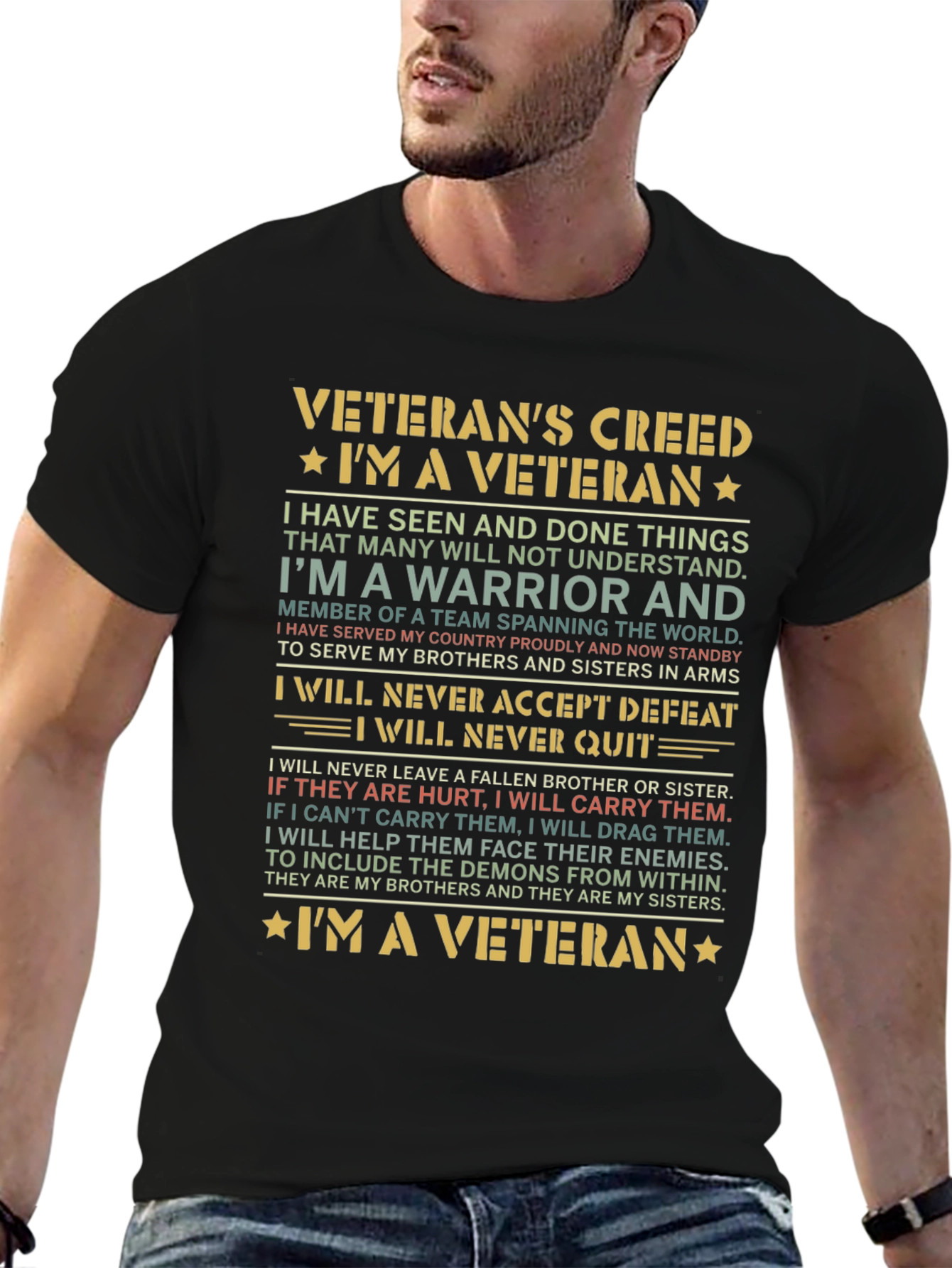 Veterans Creed Graphic T-Shirt
