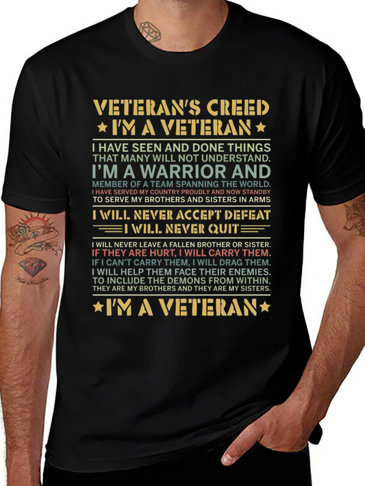 Veterans Creed Graphic T-Shirt