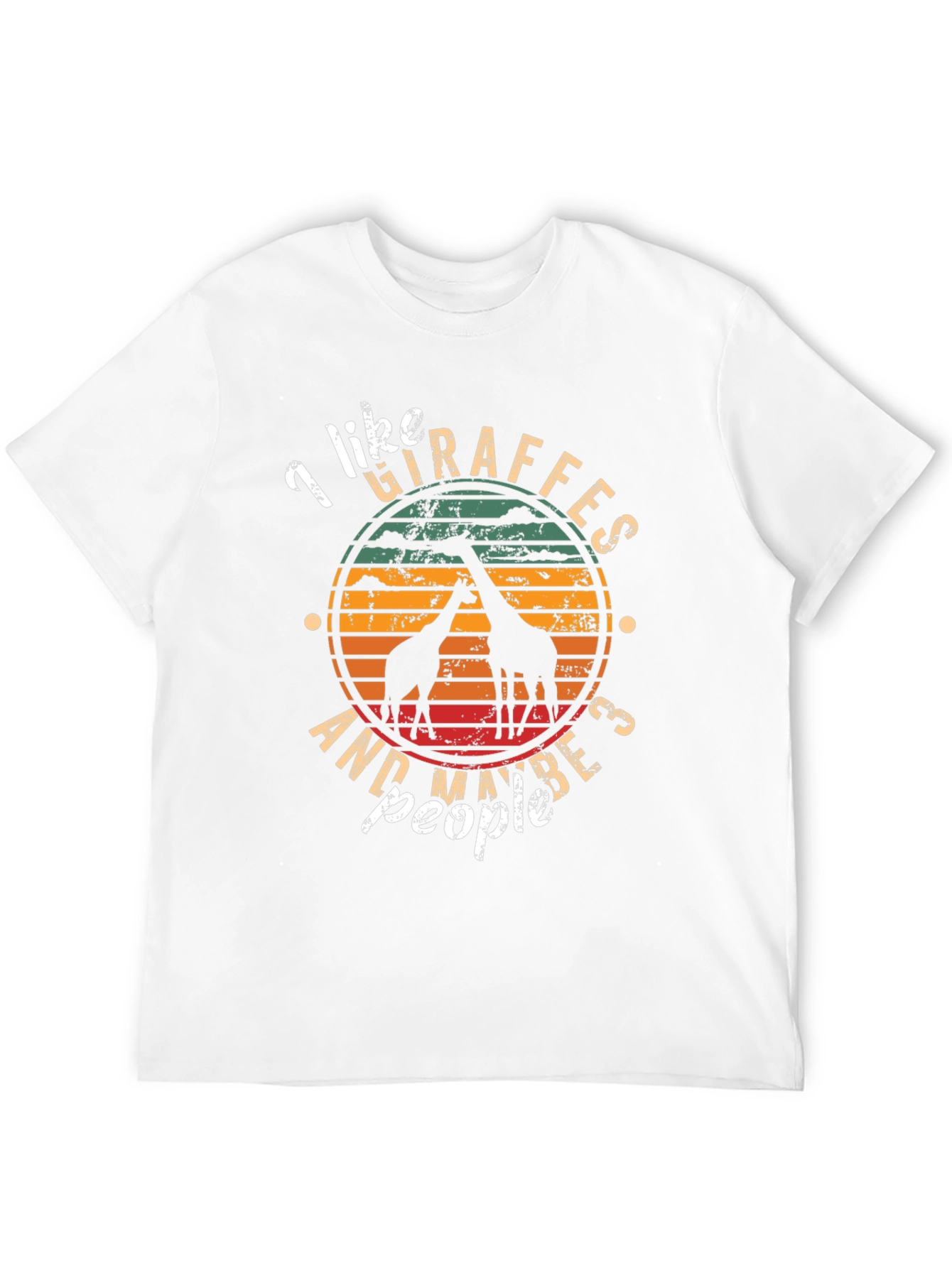 I Like Giraffes and Maybe 3 People T-Shirt