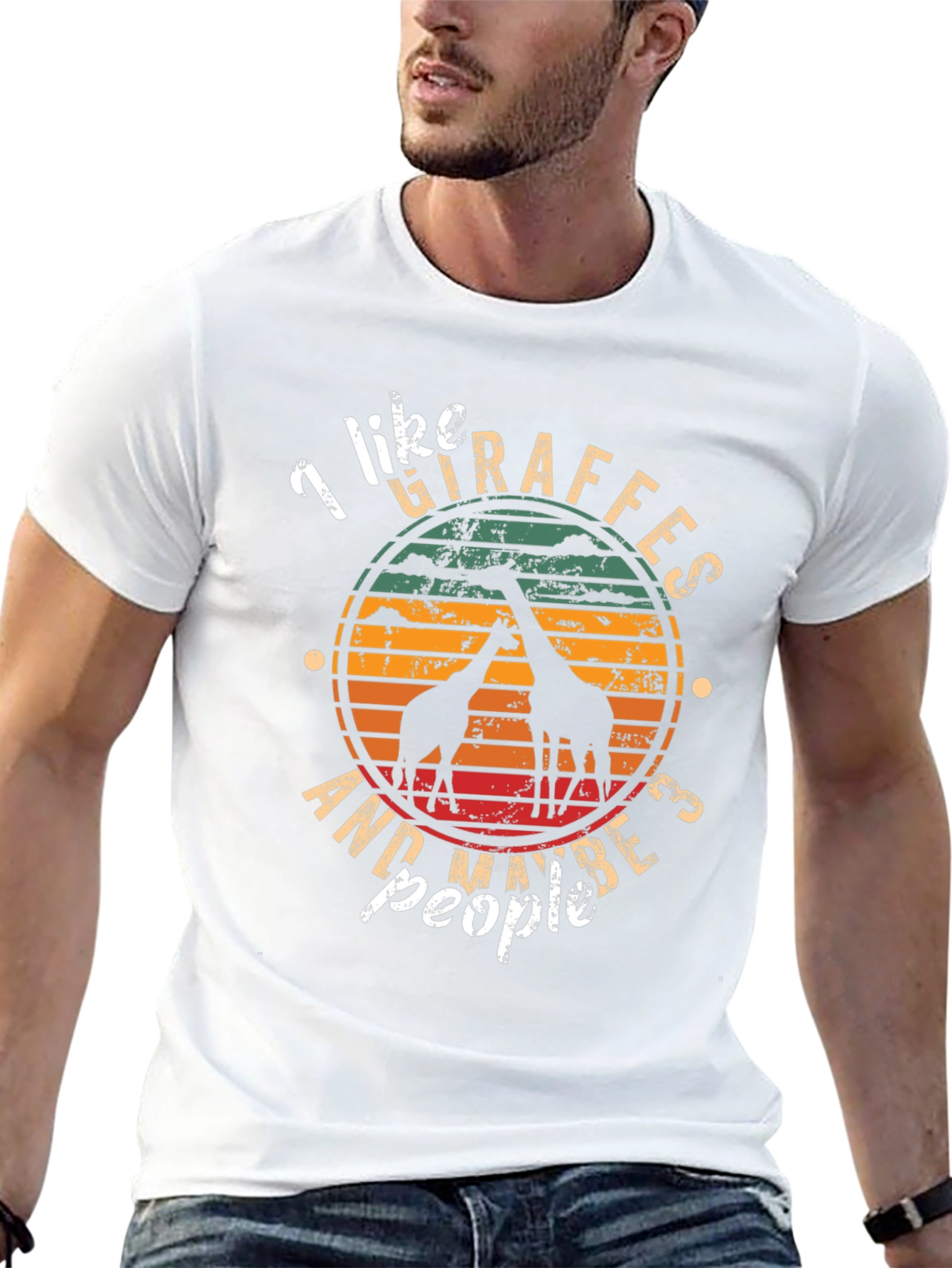 I Like Giraffes and Maybe 3 People T-Shirt
