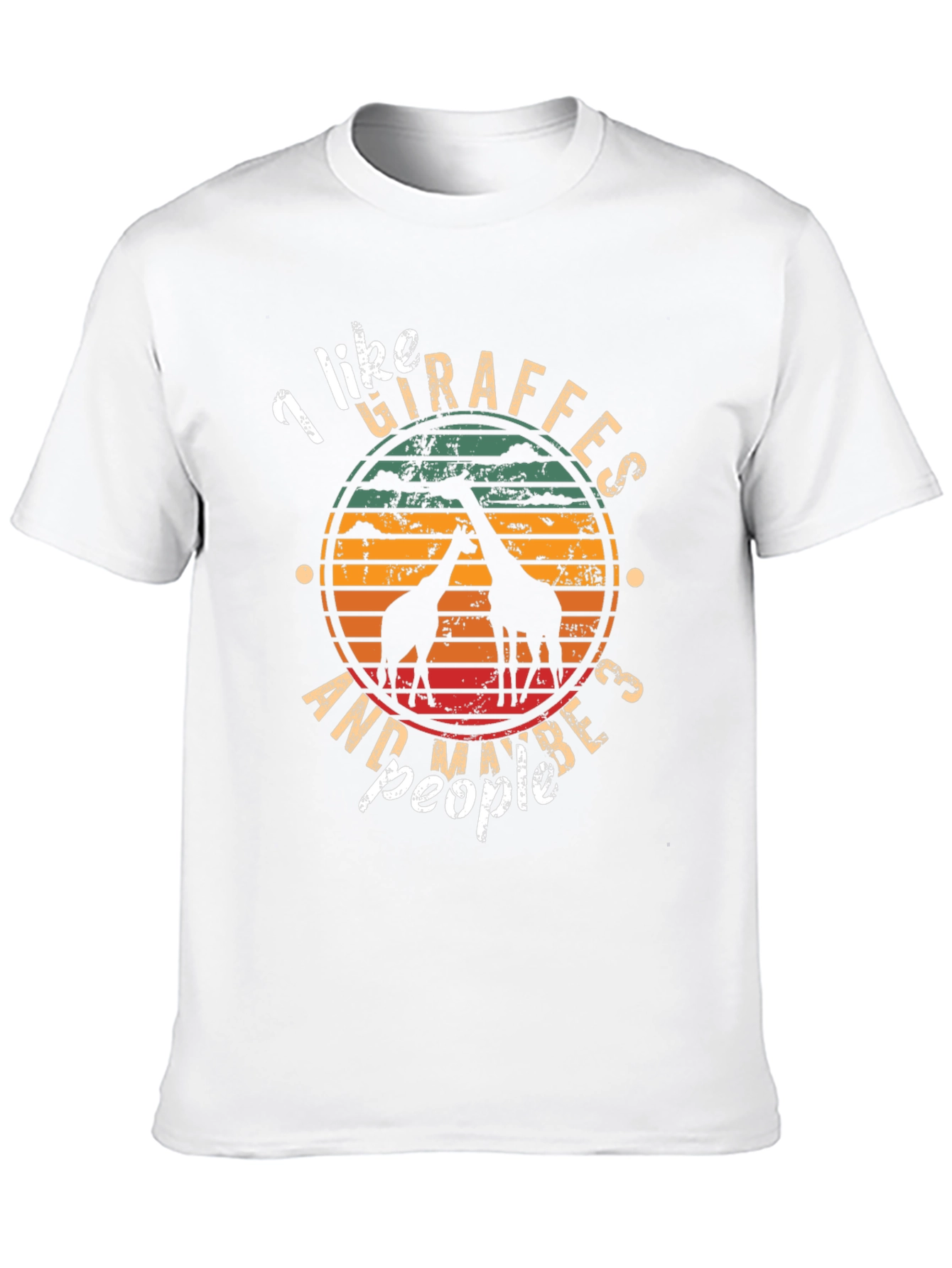 I Like Giraffes and Maybe 3 People T-Shirt