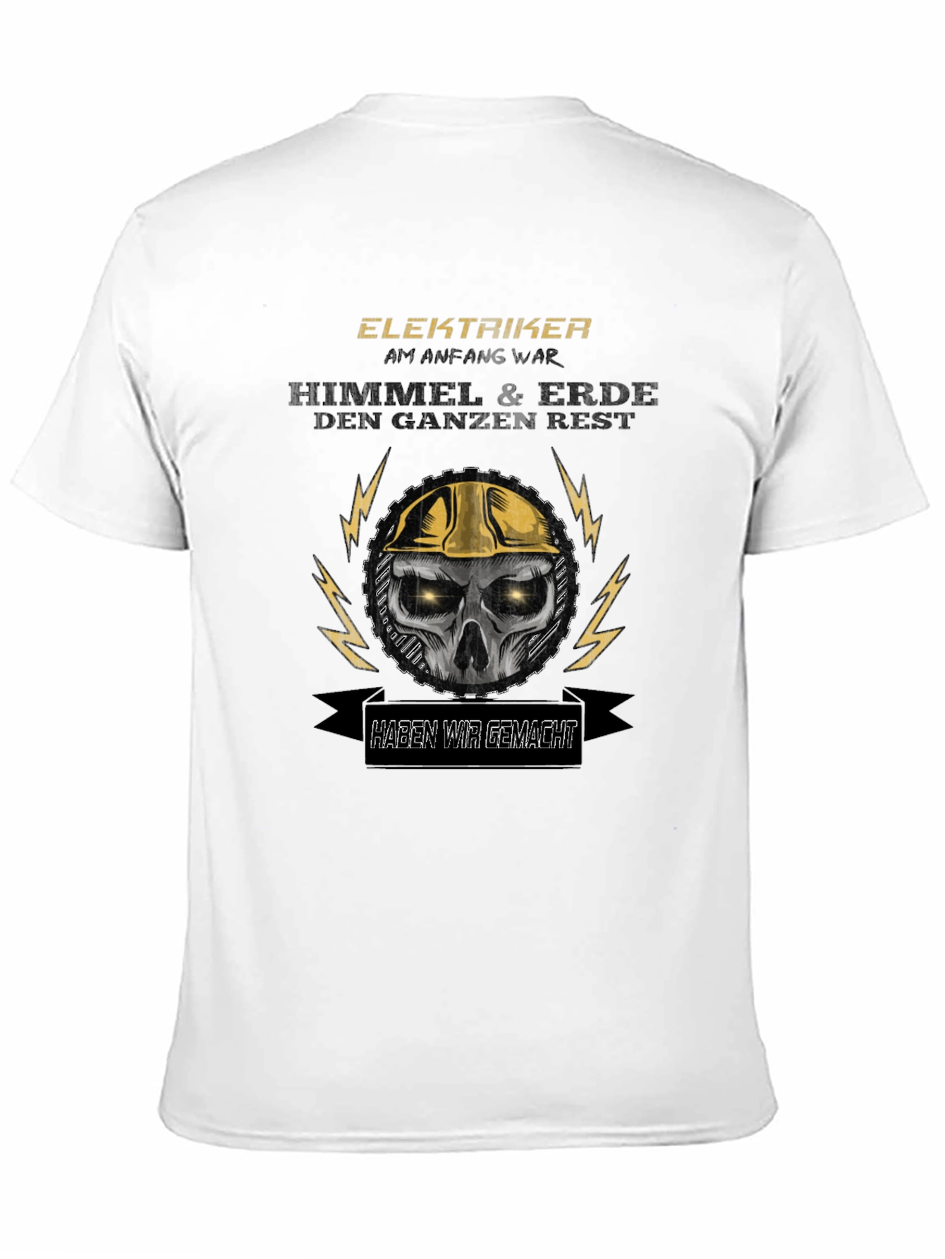 Electrician Skull T-Shirt