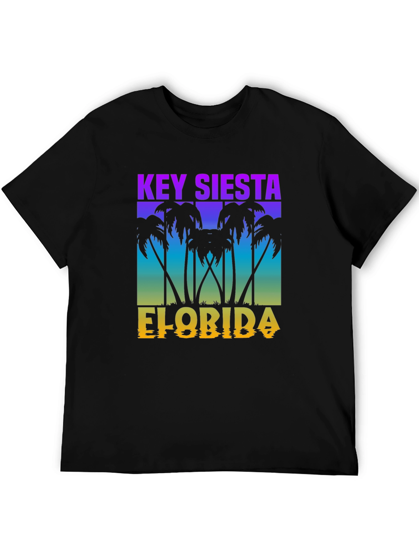 Key Siesta Florida Black T-Shirt
