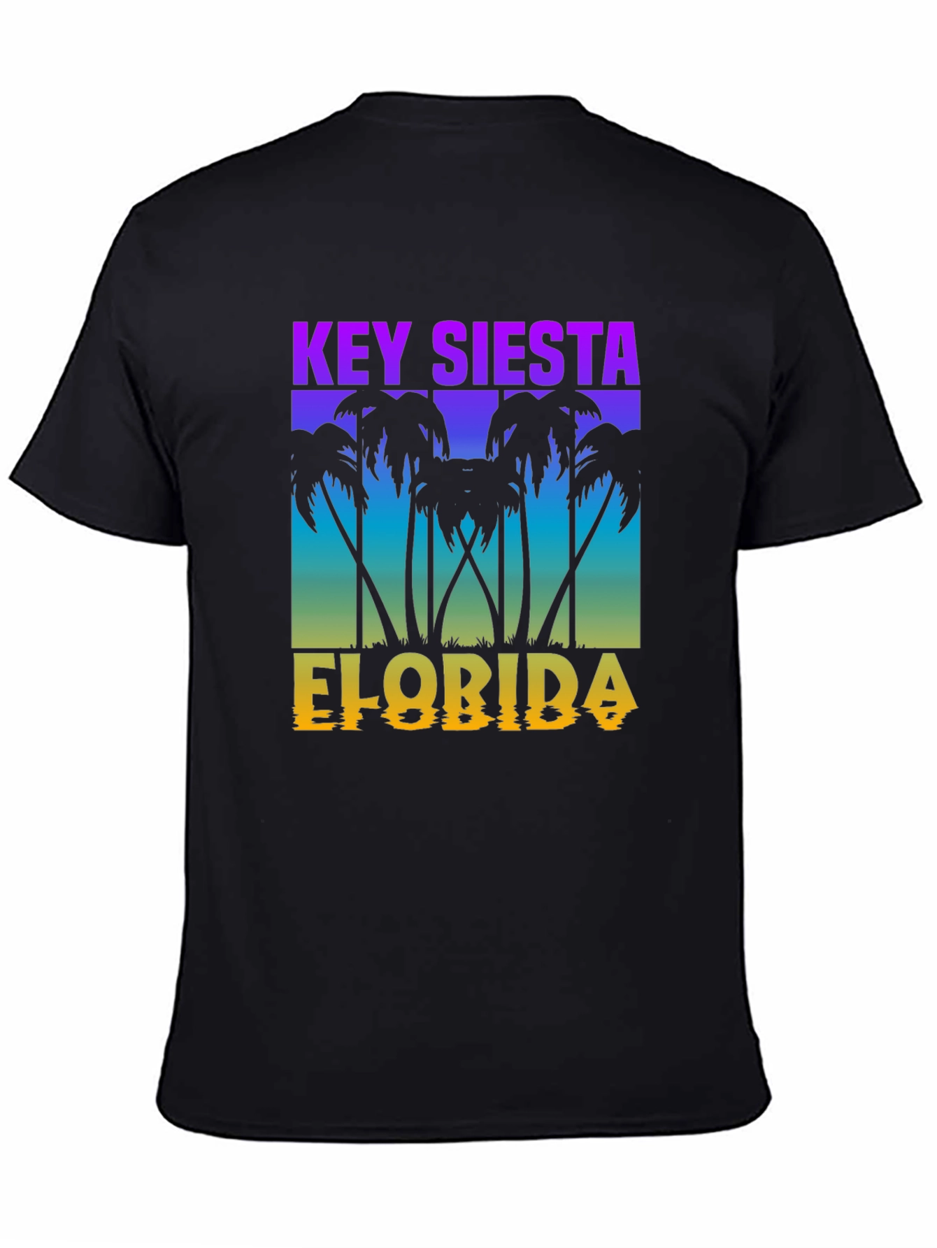 Key Siesta Florida Black T-Shirt