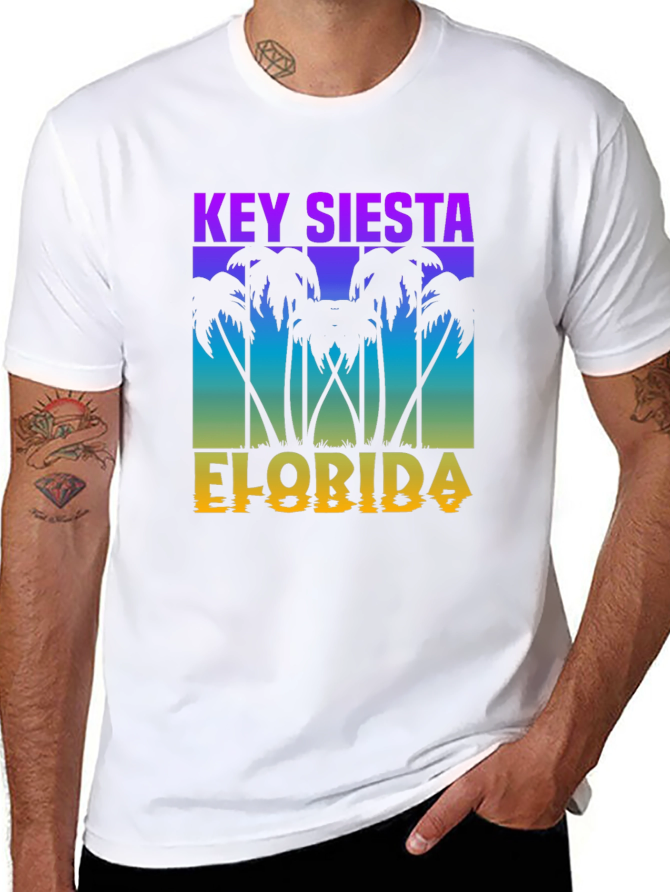Key Siesta Florida Black T-Shirt