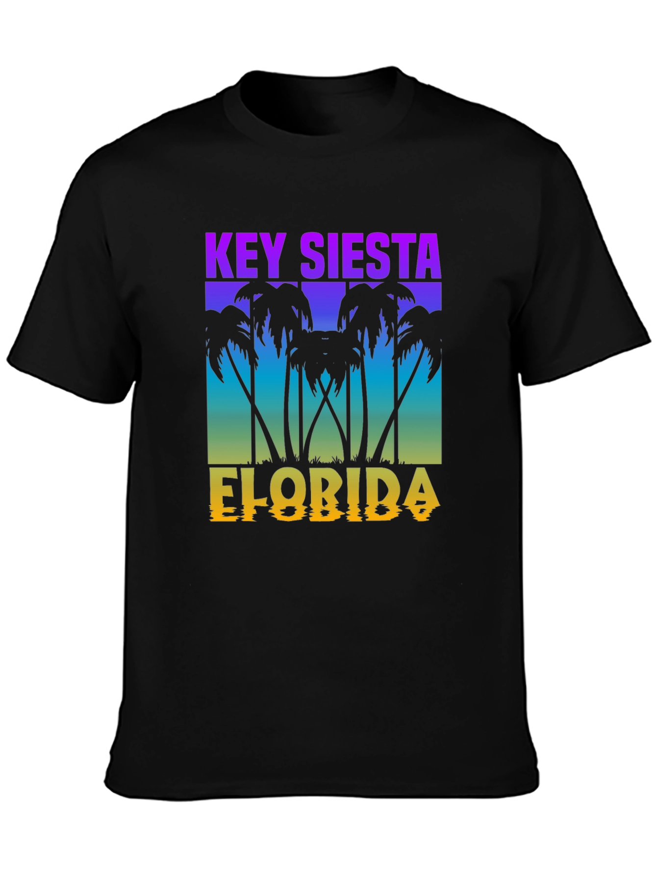Key Siesta Florida Black T-Shirt