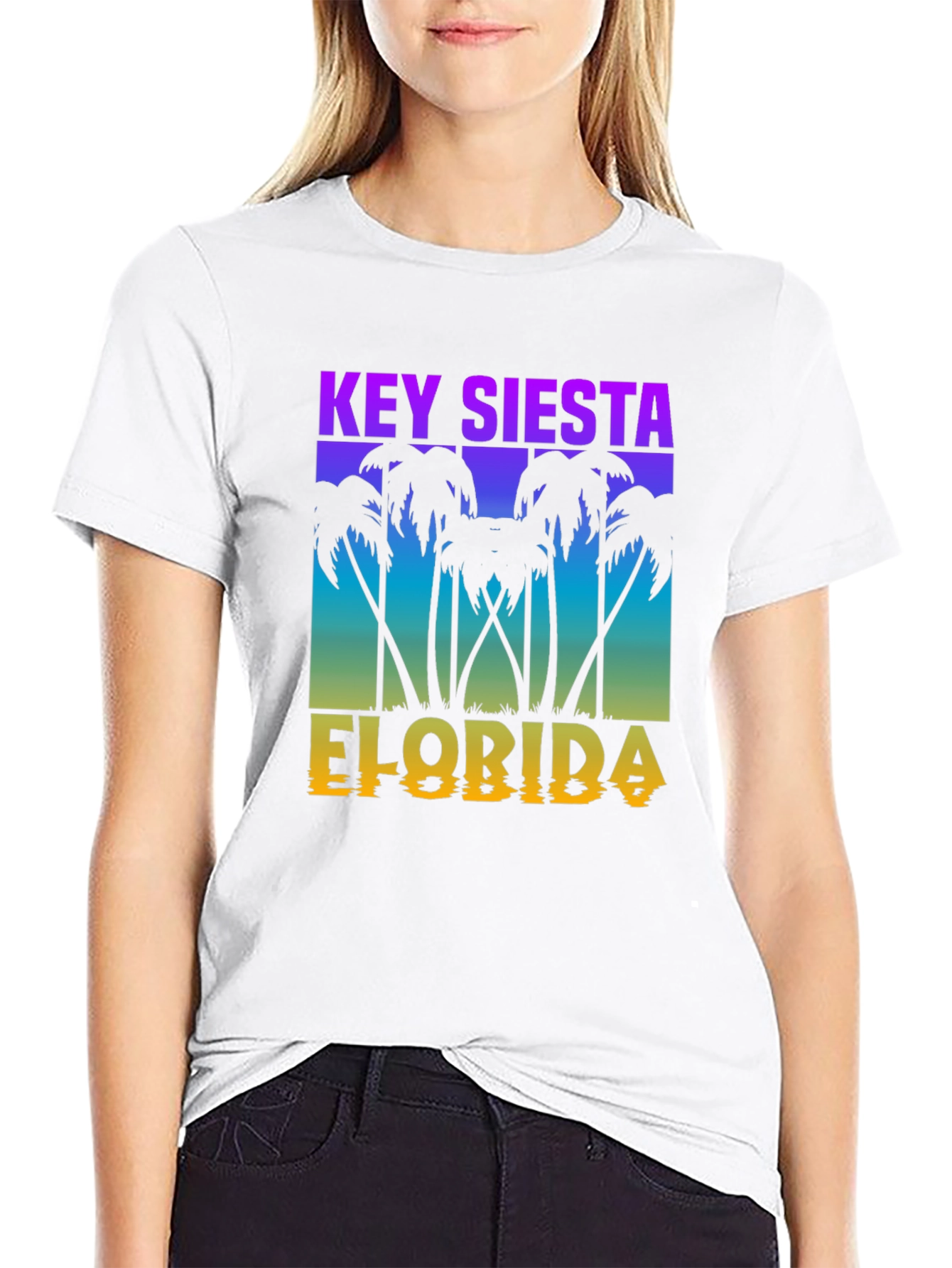 Key Siesta Florida Black T-Shirt