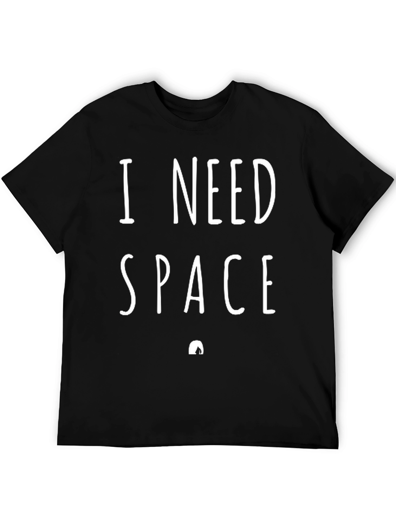 I Need Space Black Graphic Tee