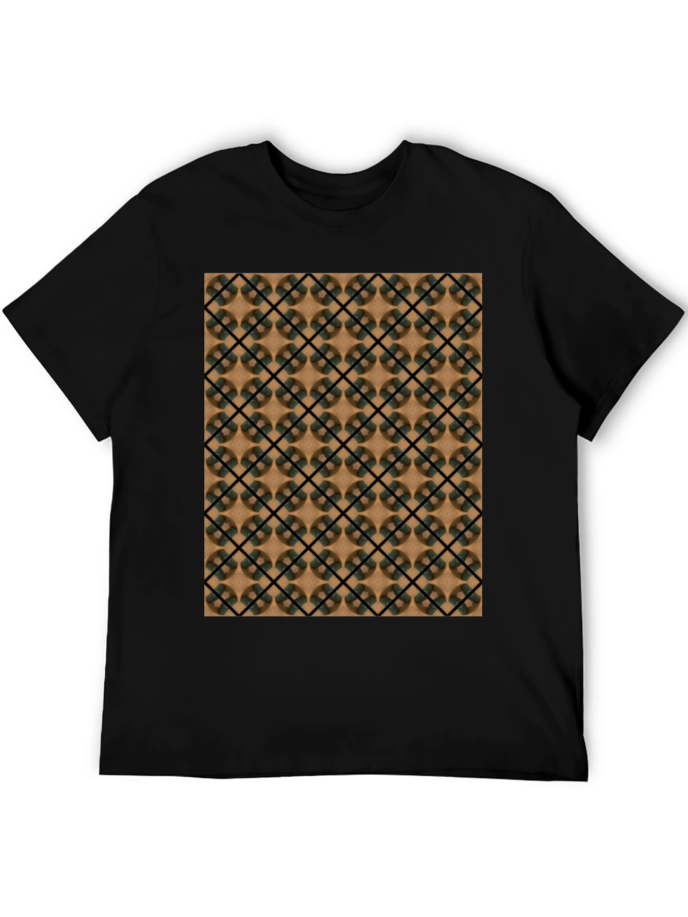Geometric Pattern T-Shirt - Modern Casual Wear