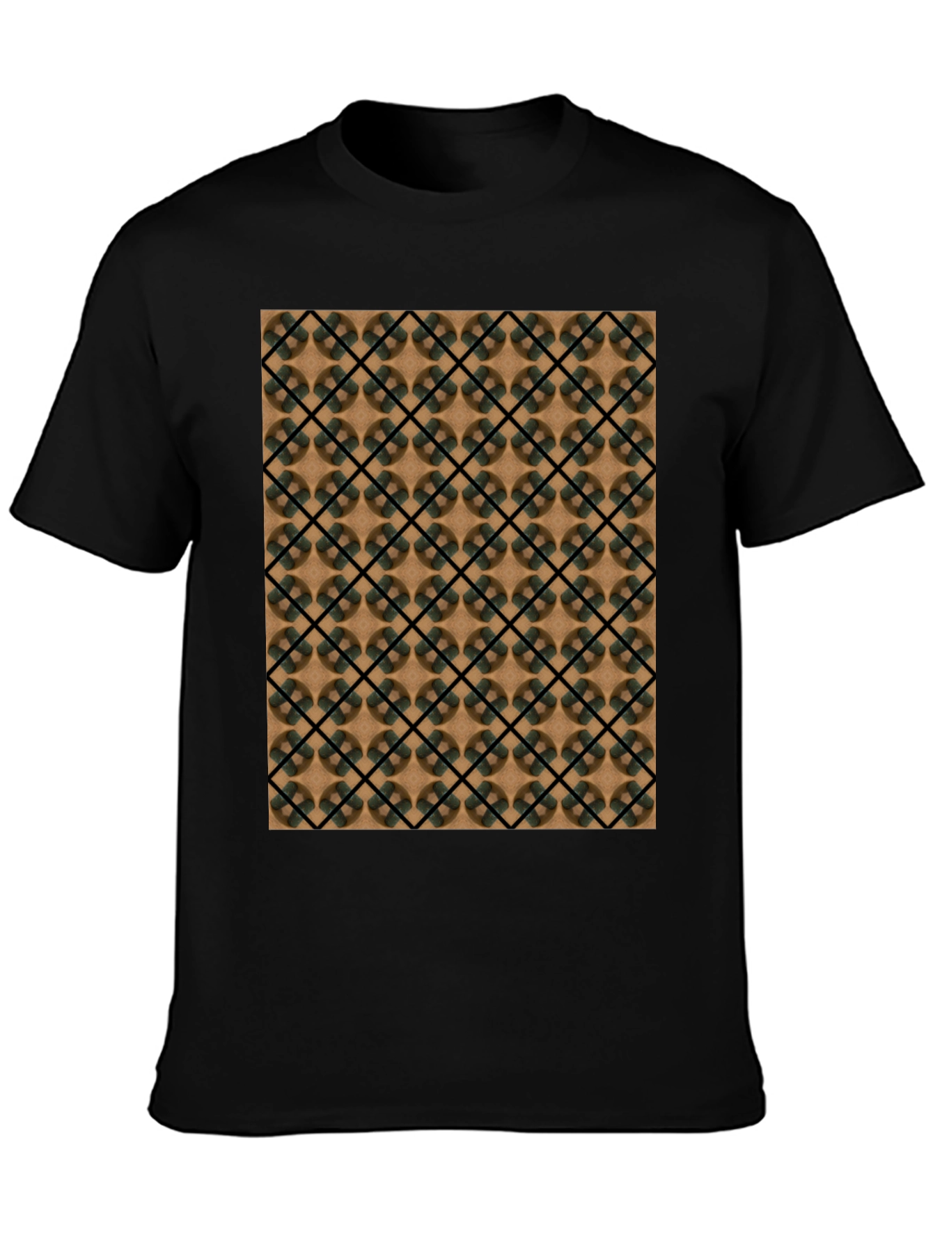 Geometric Pattern T-Shirt - Modern Casual Wear