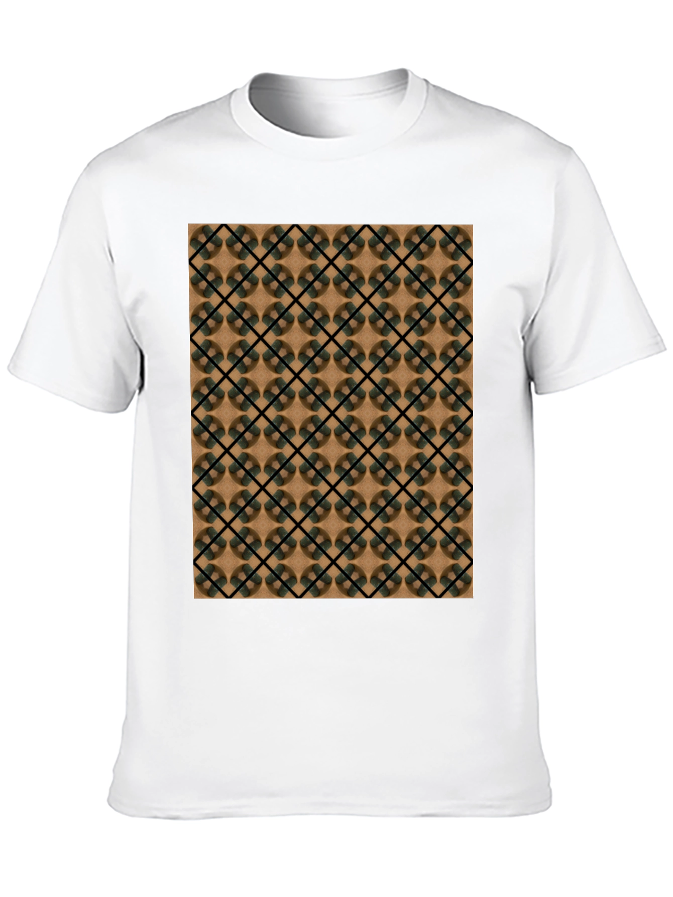 Geometric Pattern T-Shirt - Modern Casual Wear