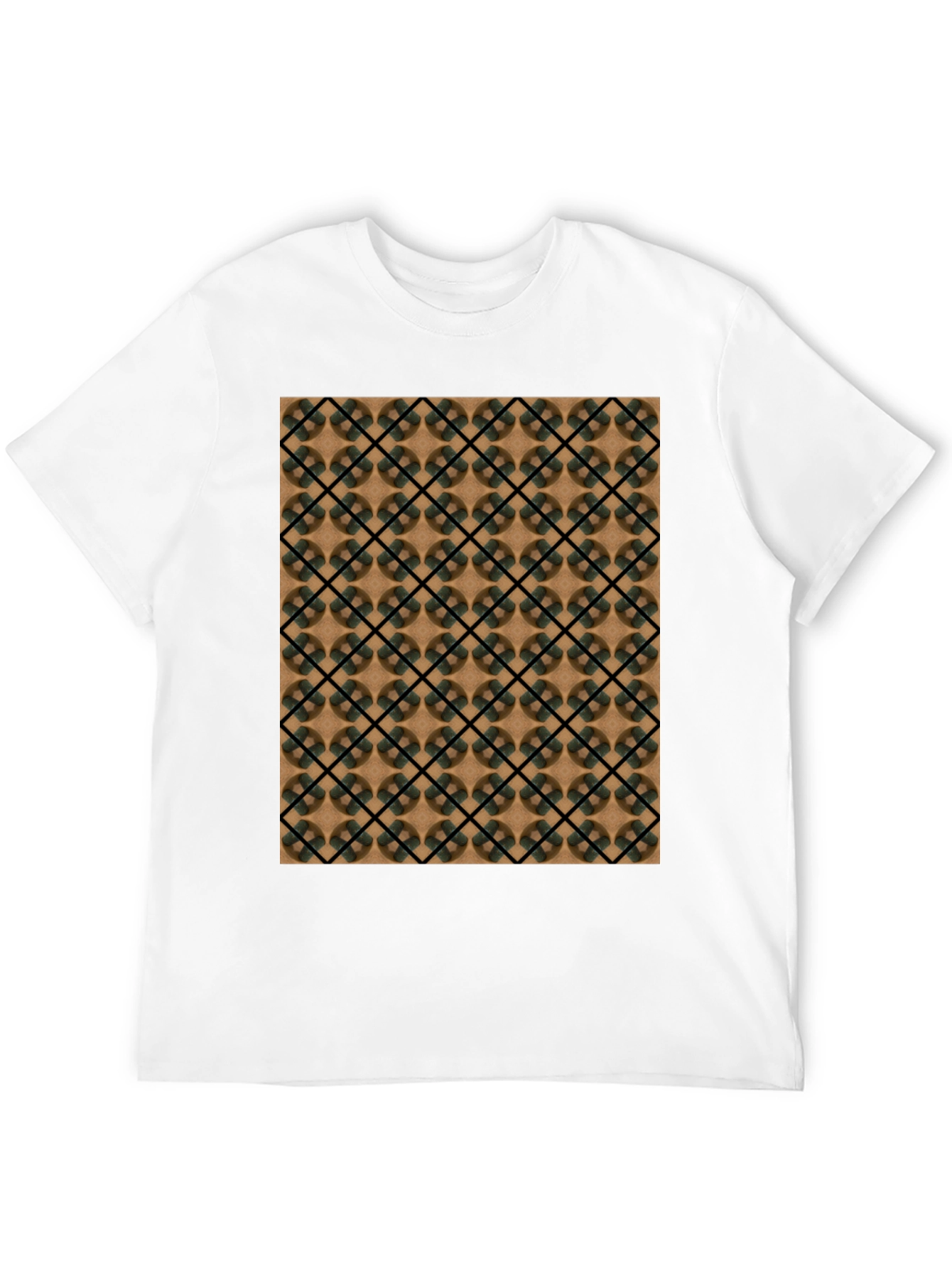 Geometric Pattern T-Shirt - Modern Casual Wear