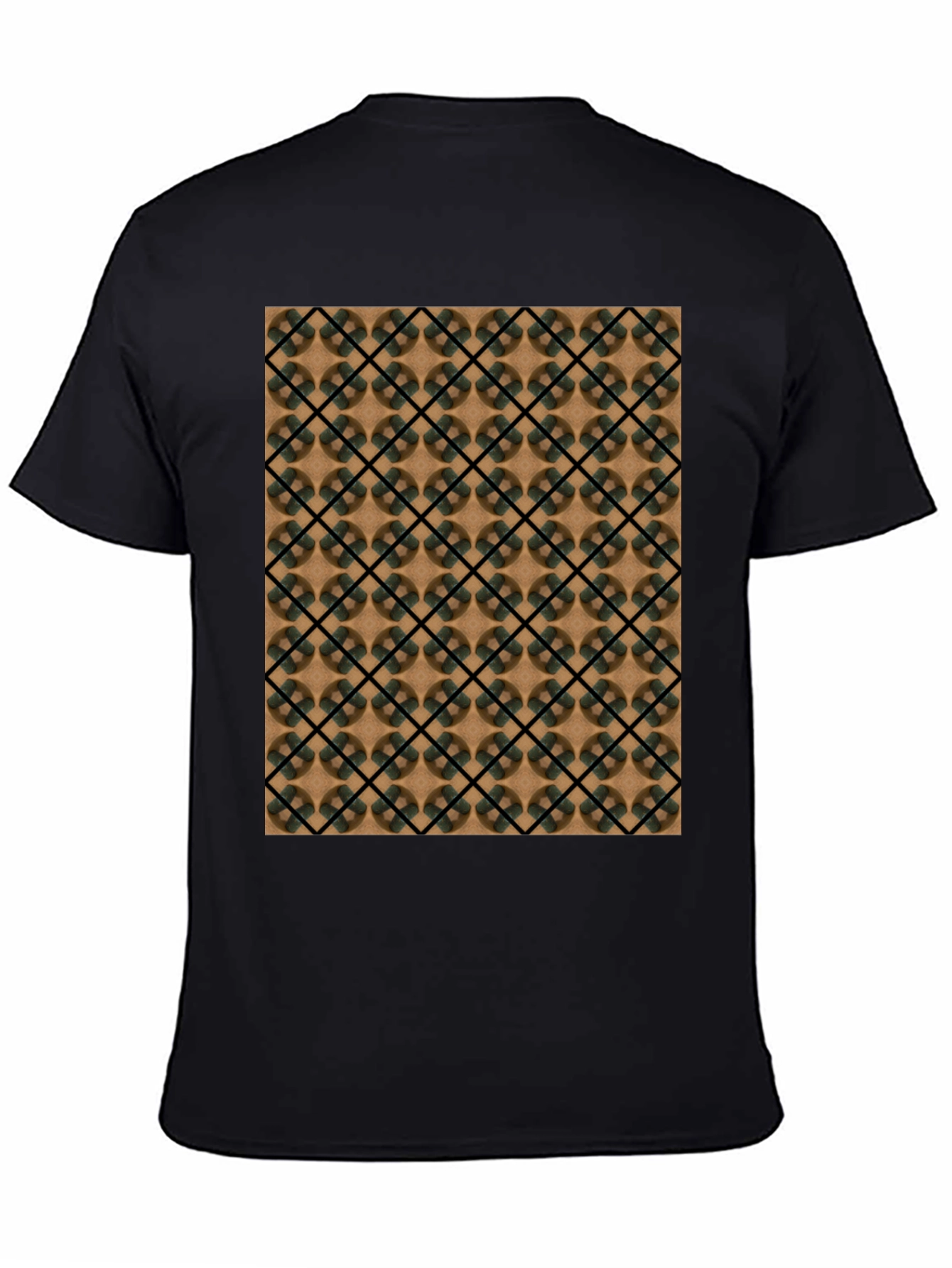 Geometric Pattern T-Shirt - Modern Casual Wear
