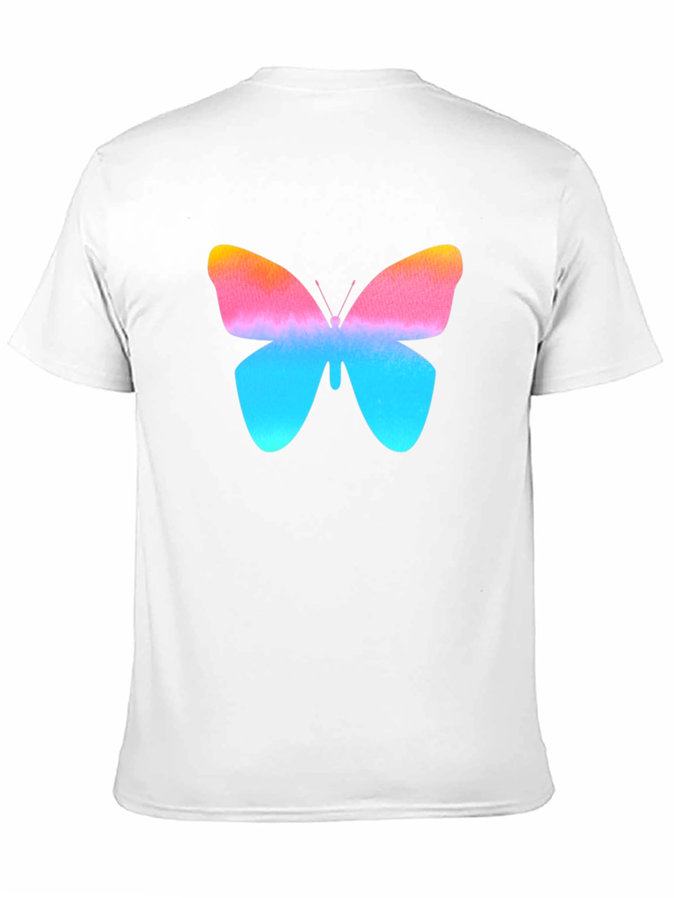 Butterfly Graphic Print Black T-Shirt