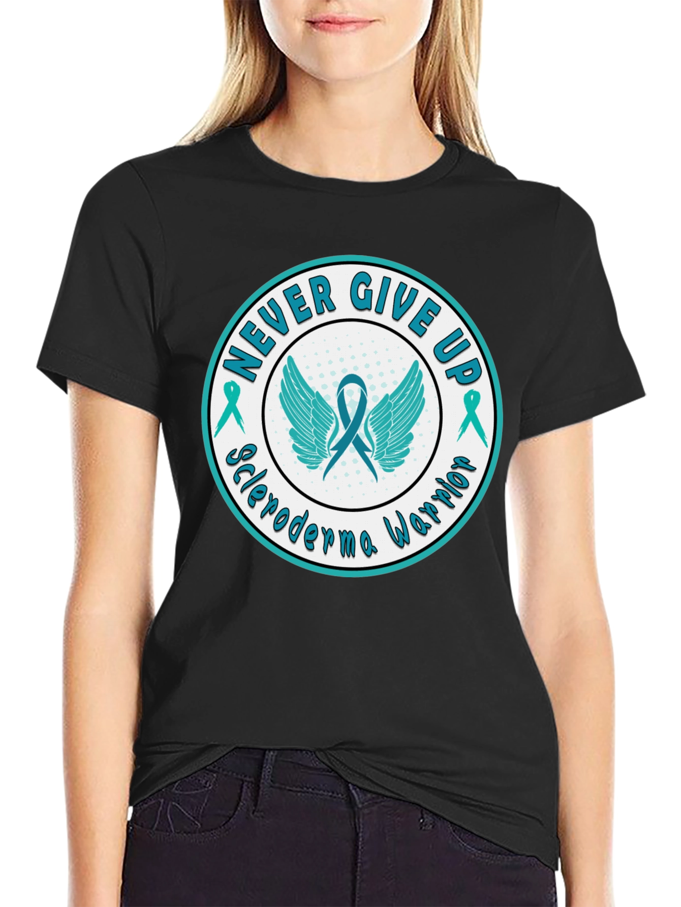 Never Give Up Scleroderma Warrior T-Shirt