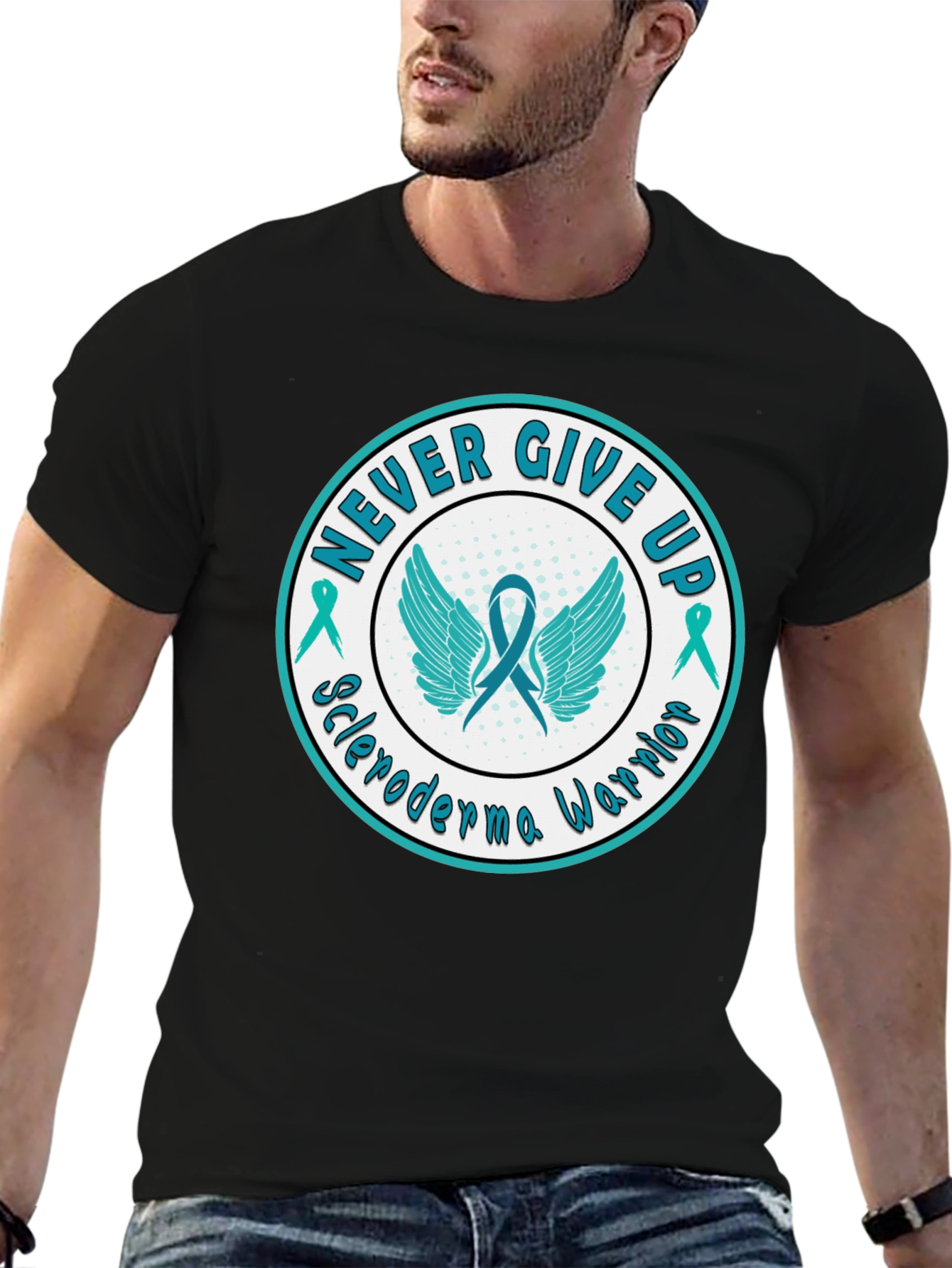 Never Give Up Scleroderma Warrior T-Shirt