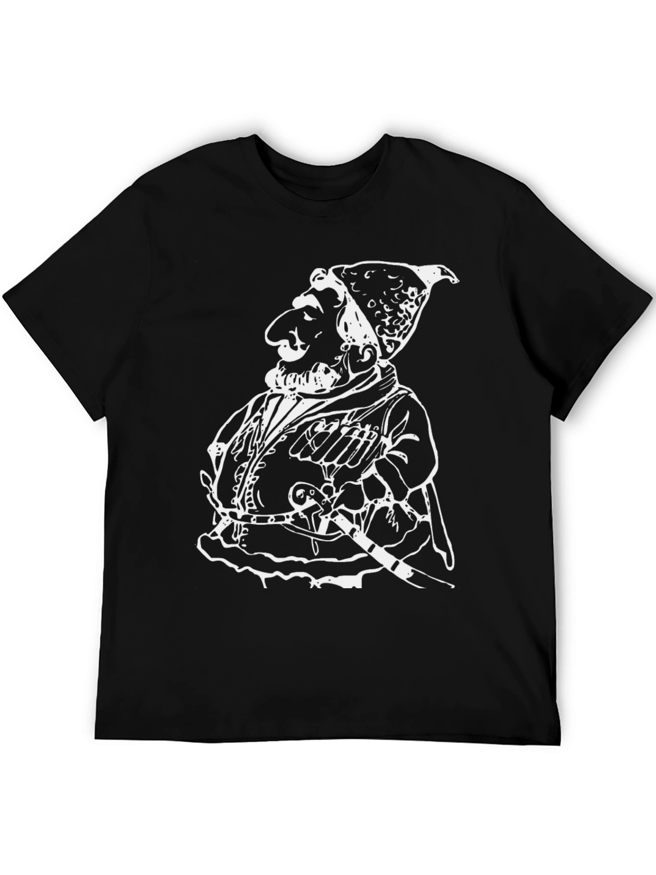 Medieval Jester Graphic Tee - Black T-Shirt