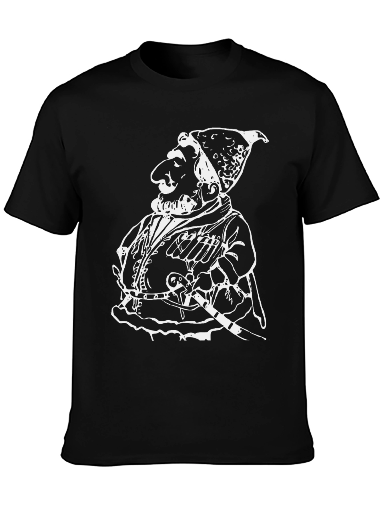 Medieval Jester Graphic Tee - Black T-Shirt