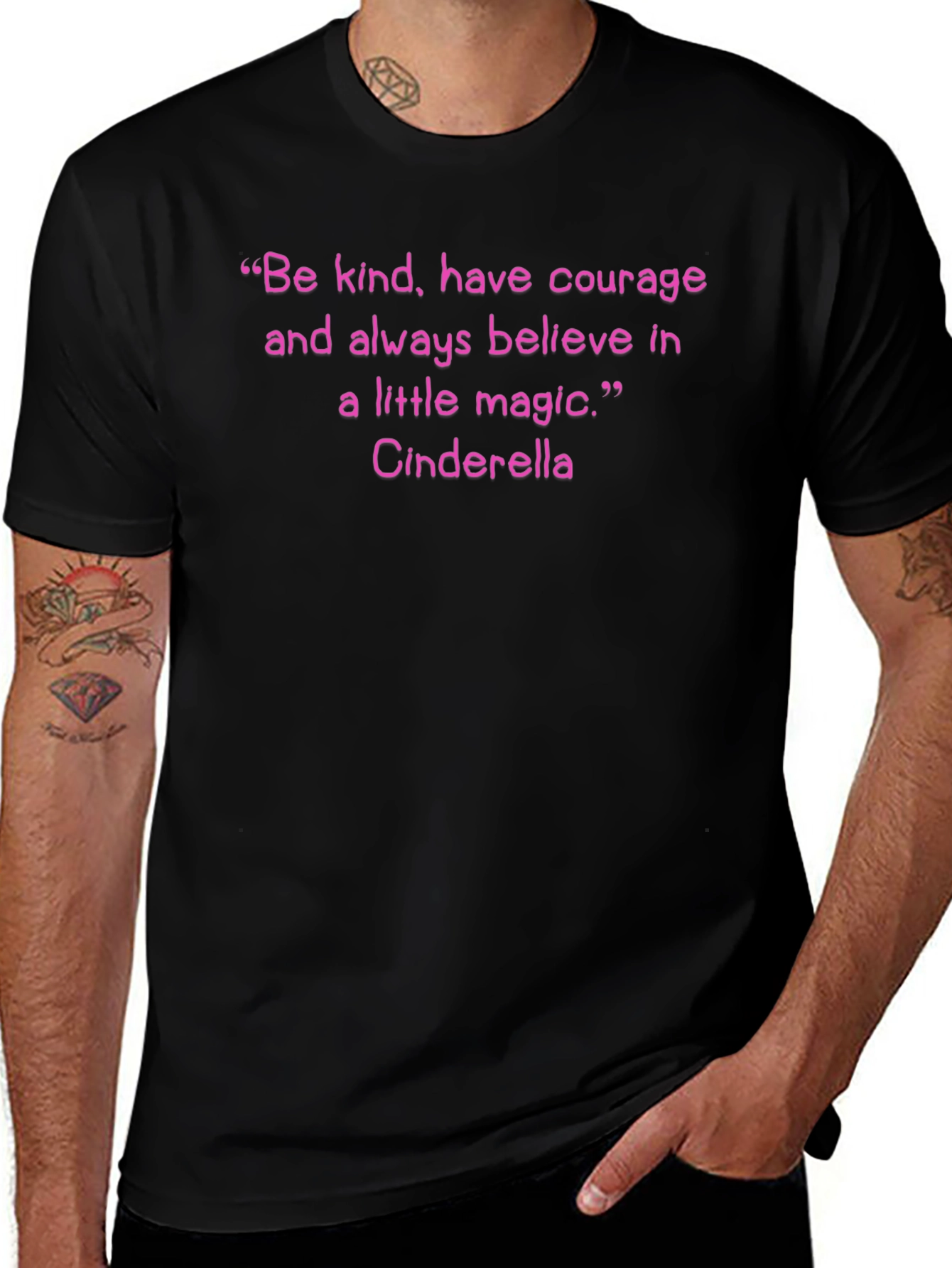 Cinderella Quote T-Shirt: Be Kind Have Courage