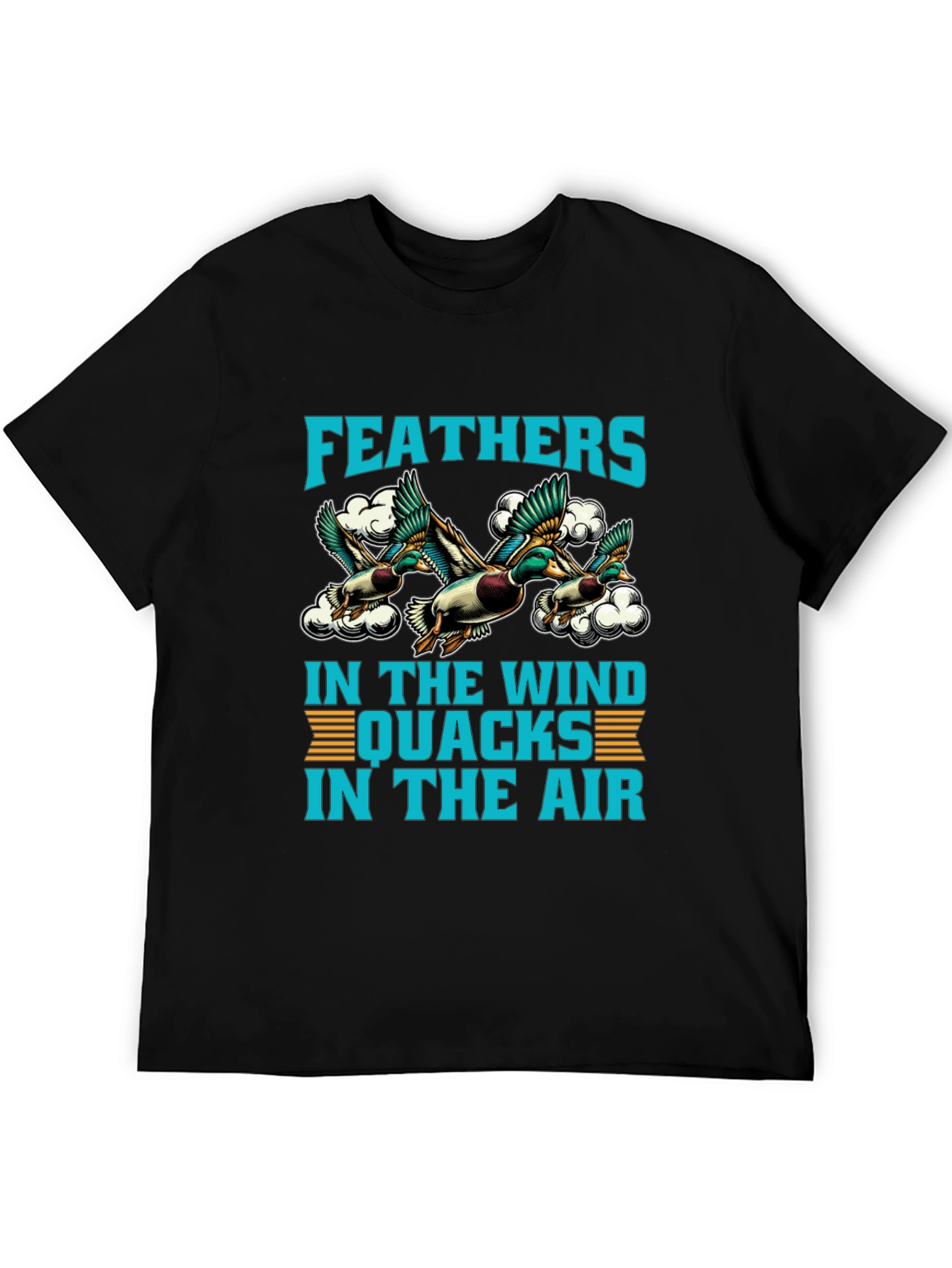 Feathers in the Wind Duck Graphic T-Shirt