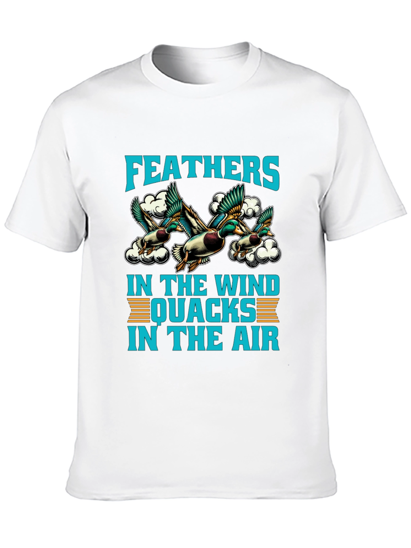 Feathers in the Wind Duck Graphic T-Shirt