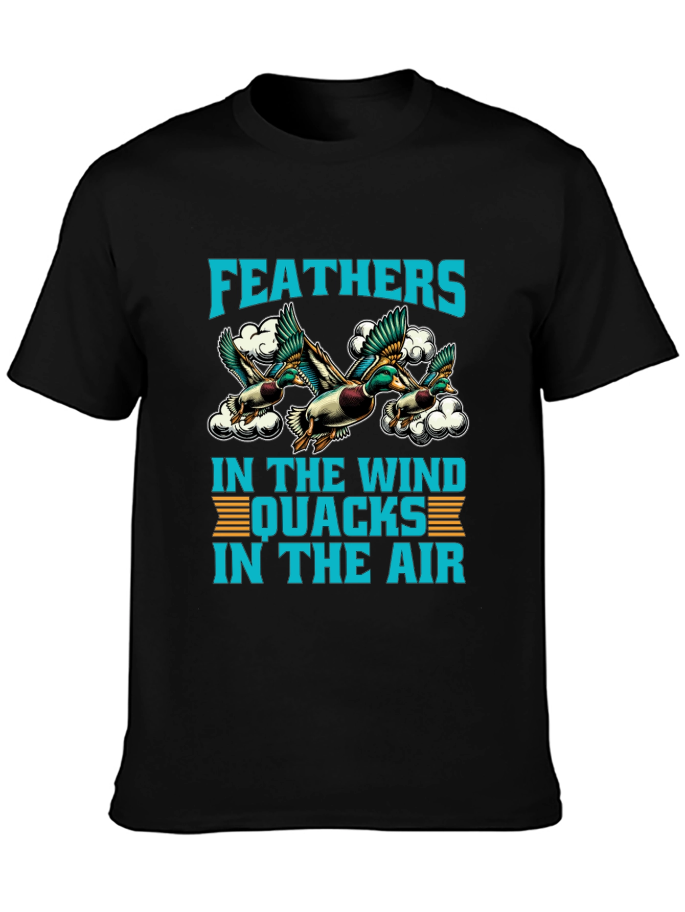 Feathers in the Wind Duck Graphic T-Shirt