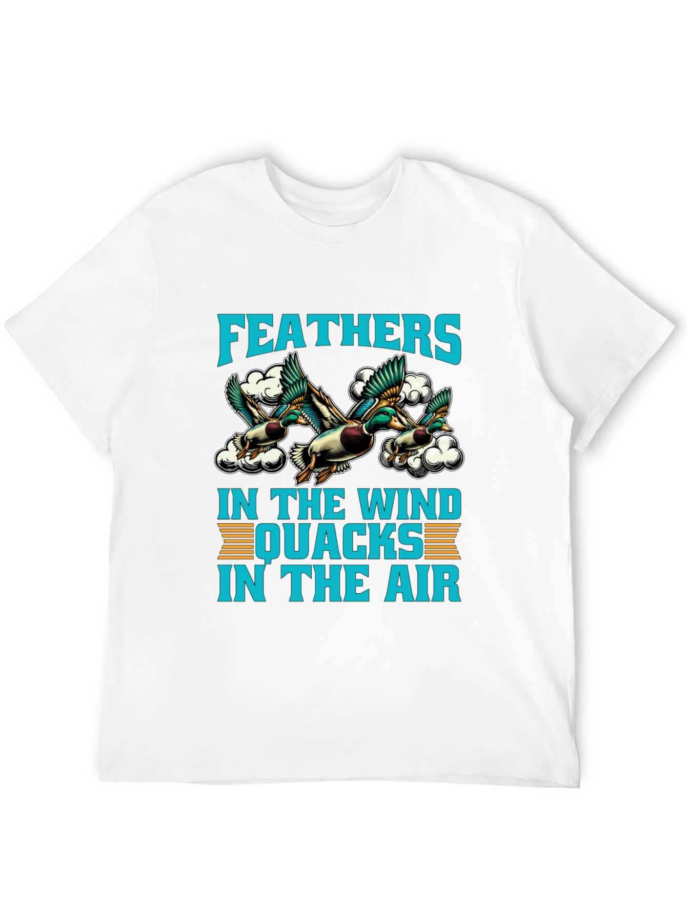 Feathers in the Wind Duck Graphic T-Shirt